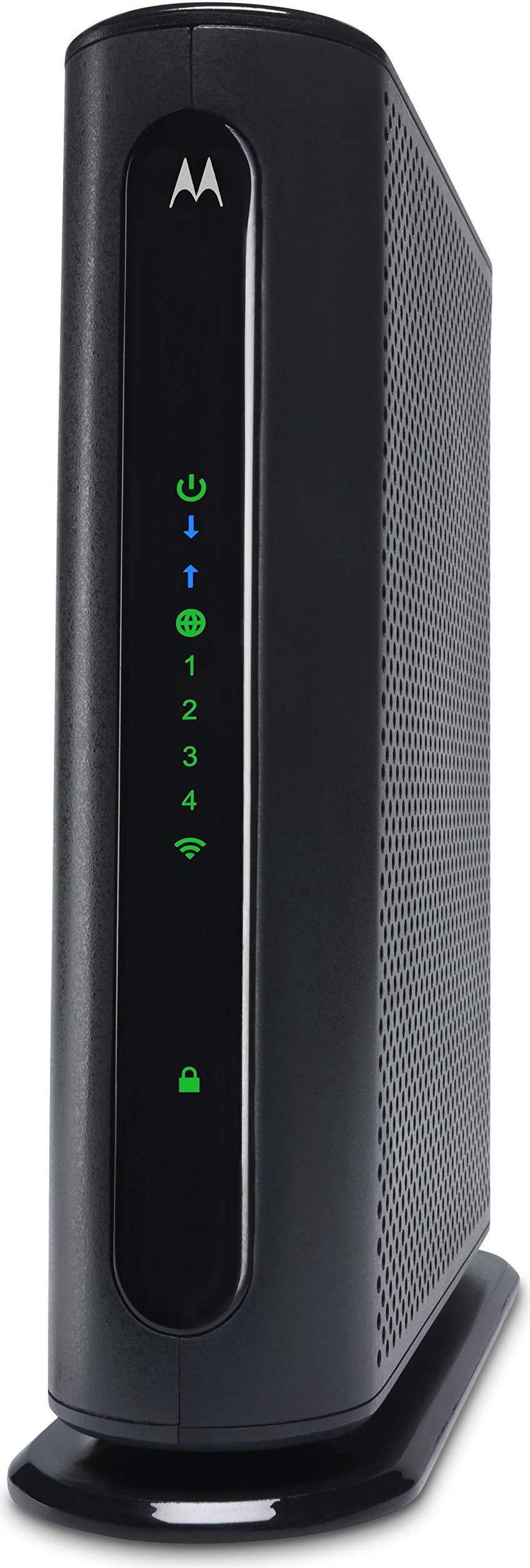 Main image of Motorola MG7315 Modem WiFi Router Combo | DOCSIS 3.0 Cable Modem + N450 Single Band Wi-Fi Gigabit Router | 343 Mbps Max Speeds | Approved by Cox and Spectrum