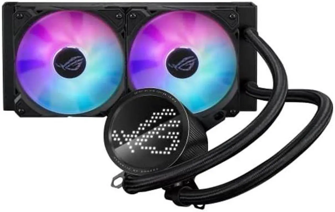 Main image of ASUS ROG RYUO III 240 ARGB All-in-one AIO Liquid CPU Cooler 240mm Radiator, Asetek 8th gen Pump Solution, Anime Matrix(tm) LED Display and ROG AF 12S ARGB Fan.