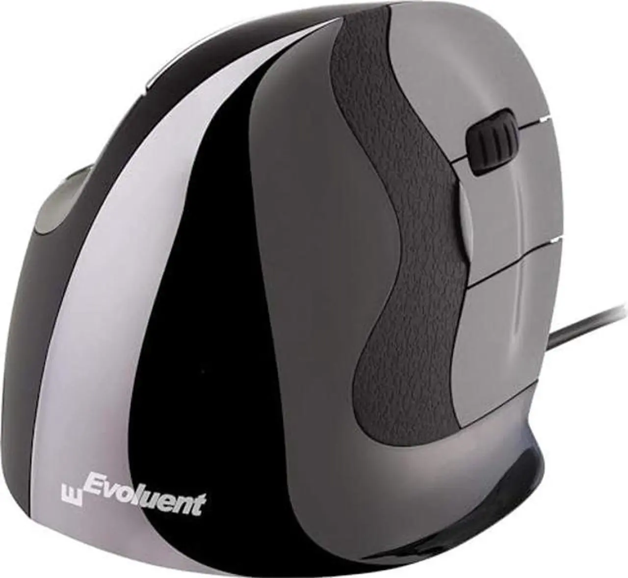Alt view image 5 of 5 - Evoluent Vertical Mouse D Medium (VMDM) - Ergonomic Wired Mouse for Laptop and PC with Jestik Microfiber Cloth