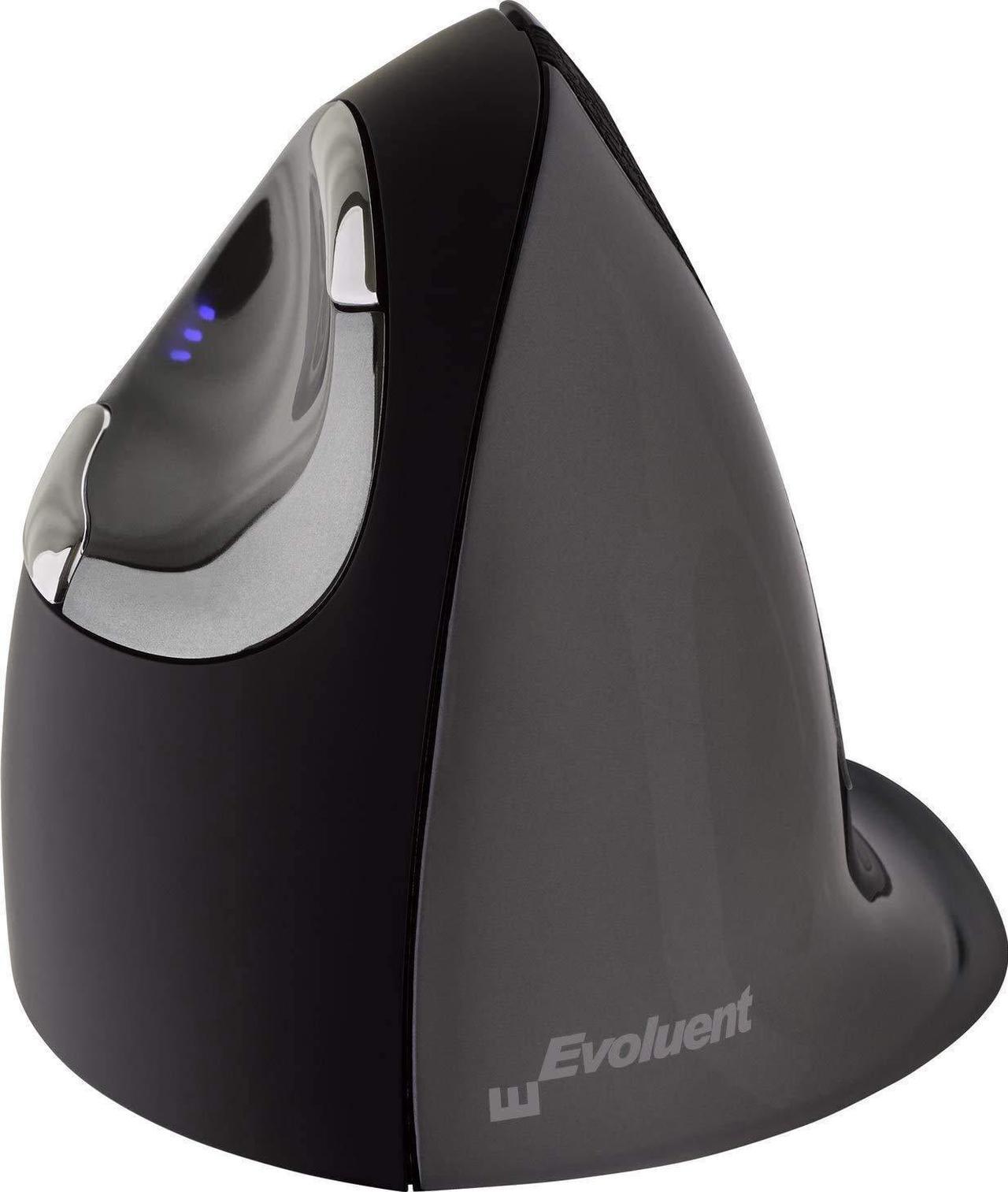 Alt view image 3 of 5 - Evoluent Vertical Mouse D Large (VMDL) - Ergonomic Wired Mouse for Laptop and PC with Jestik Microfiber Cloth