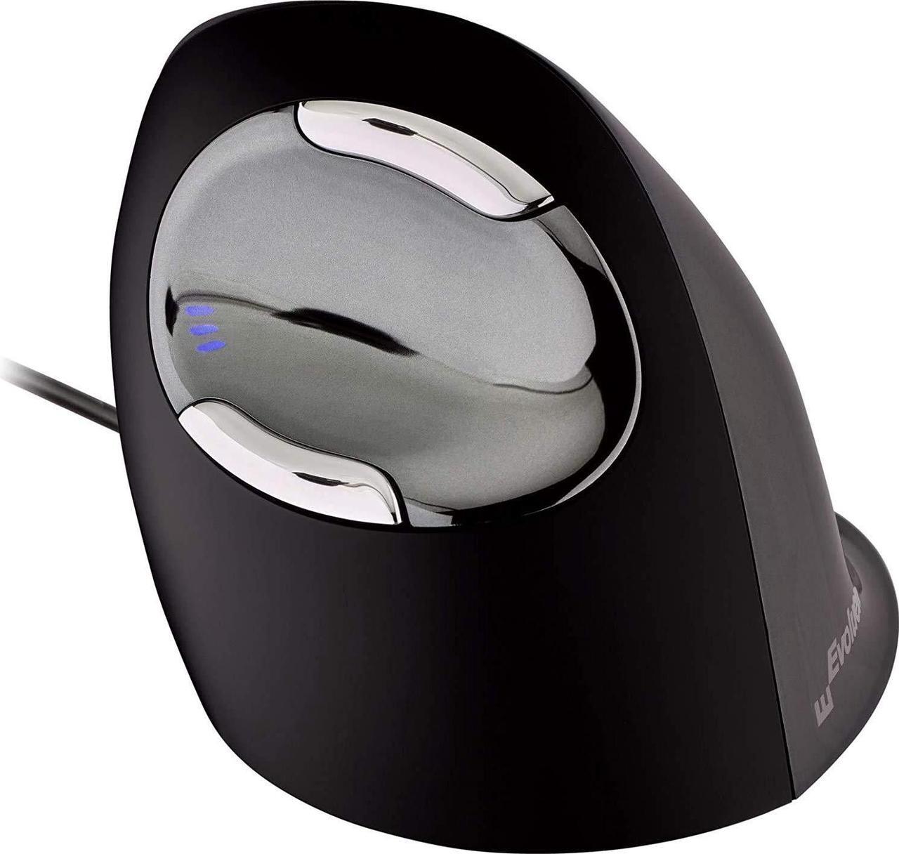 Alt view image 2 of 5 - Evoluent Vertical Mouse D Large (VMDL) - Ergonomic Wired Mouse for Laptop and PC with Jestik Microfiber Cloth
