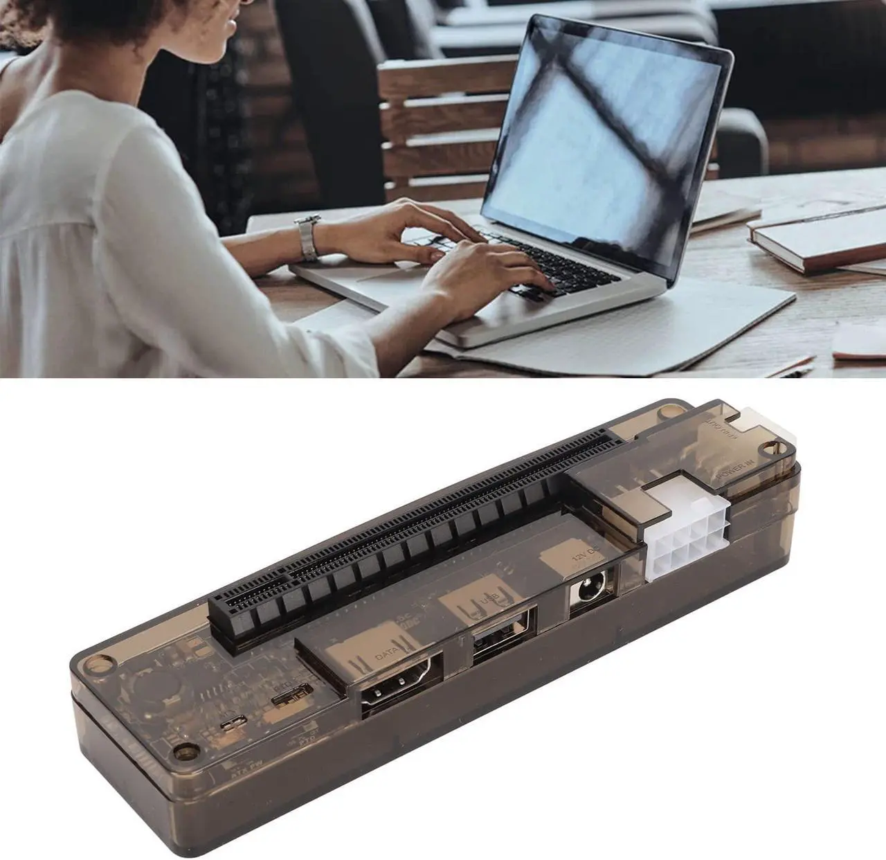 Alt view image 2 of 5 - Laptop External Independent Video Card Dock, EXP GDC Notebook Docking Station NGFF M.2 A Key, Laptop Video Card Dock for PCIE, Without Power Supply
