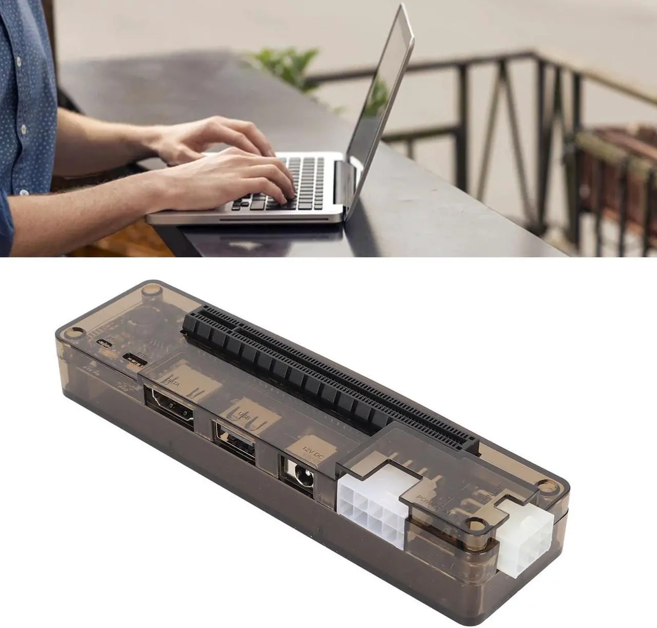 Alt view image 5 of 5 - Laptop External Independent Video Card Dock, EXP GDC Notebook Docking Station NGFF M.2 A Key, Laptop Video Card Dock for PCIE, Without Power Supply