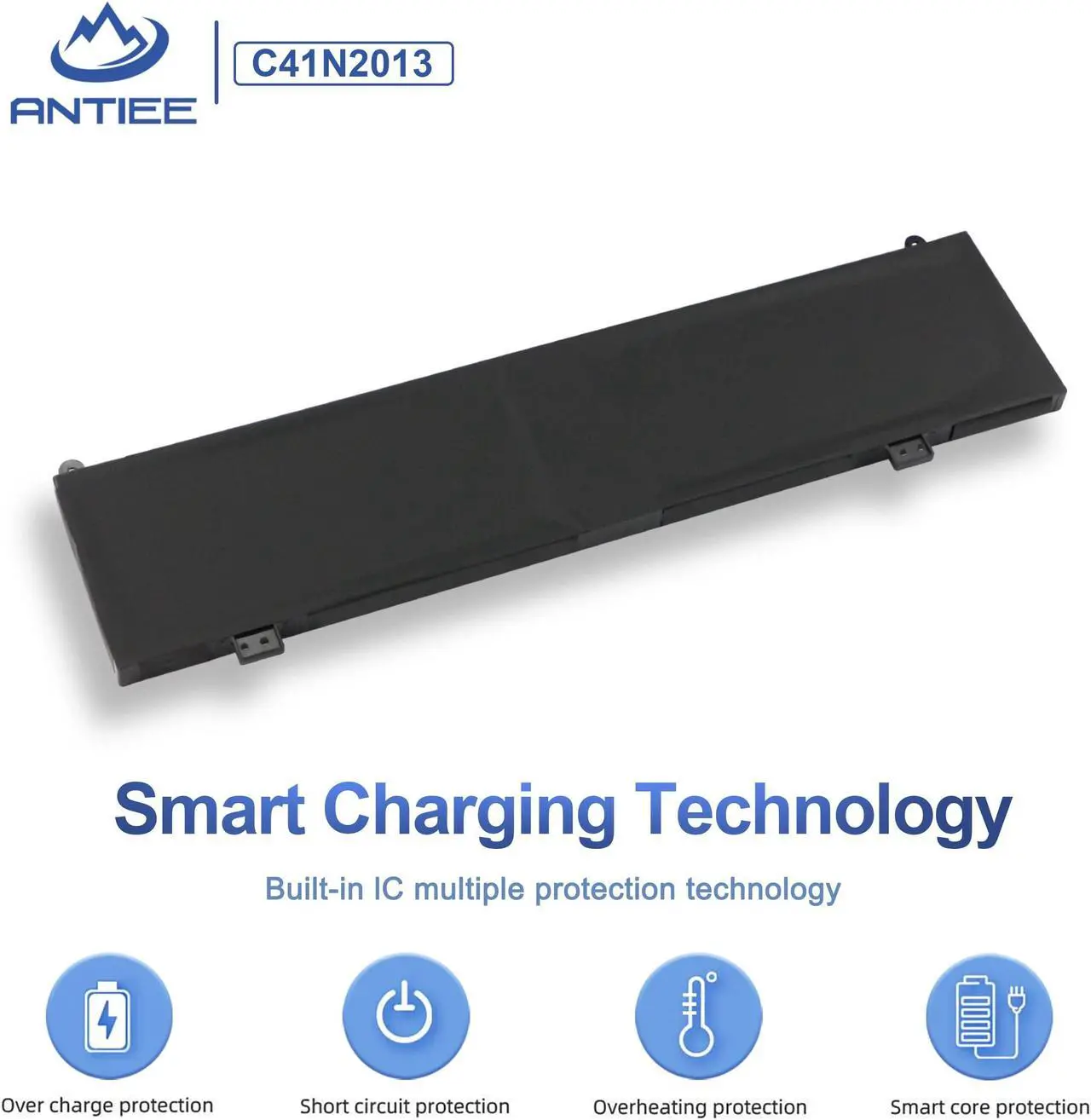 Alt view image 5 of 5 - ANTIEE C41N2013 C41N2013-1 Laptop Battery for ASUS ROG Zephyrus G15 G513 G513QR G513QY G533QS G533 GA503 GA503QM G17 G733 G713 G713QR Zephyrus M16 GU603HE GU603 S17 GX703 GX703HS GX703HSD Series 90Wh