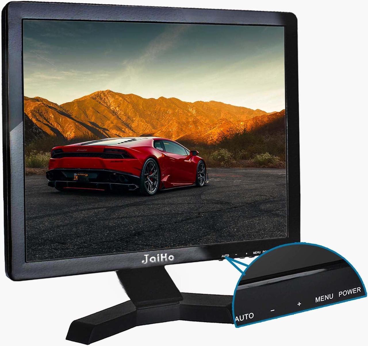Alt view image 5 of 5 - JaiHo 17 Inch PC Monitor TFT LCD Monitor - 1280 x 1024 Resolution 4:3 HDMI Monitor Color Display Screen with HDMI/VGA/BNC/AV/USB Earphone Input, Built-in Dual Speakers, Black