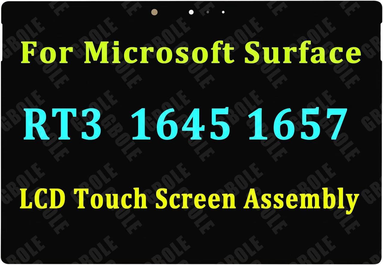 Main image of GBOLE Screen Replacement for Microsoft Surface 3 1645 1657 RT3 LCD Touch Screen Display Digitizer Assembly 1920x1280 FHD
