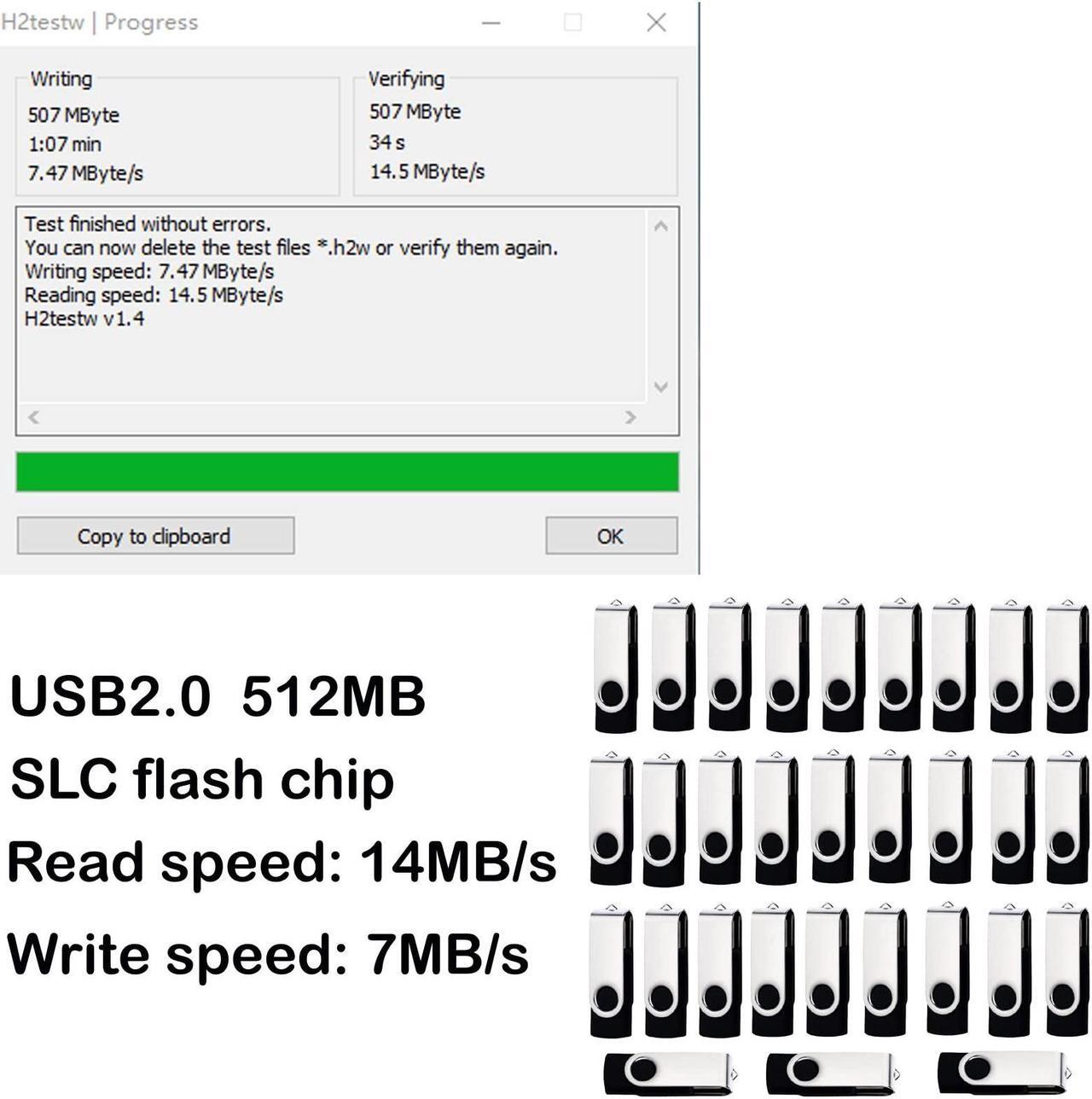 Alt view image 2 of 3 - 512MB Flash Drive 100 Pack Bulk and Wholesale 512MB USB Flash Drives 100 Pack Black Thumb Drive Pen Drive 512MB USB Drive Pack 512MB USB Storage USB Memory Stick lcwamy USB (Black, No Logo)