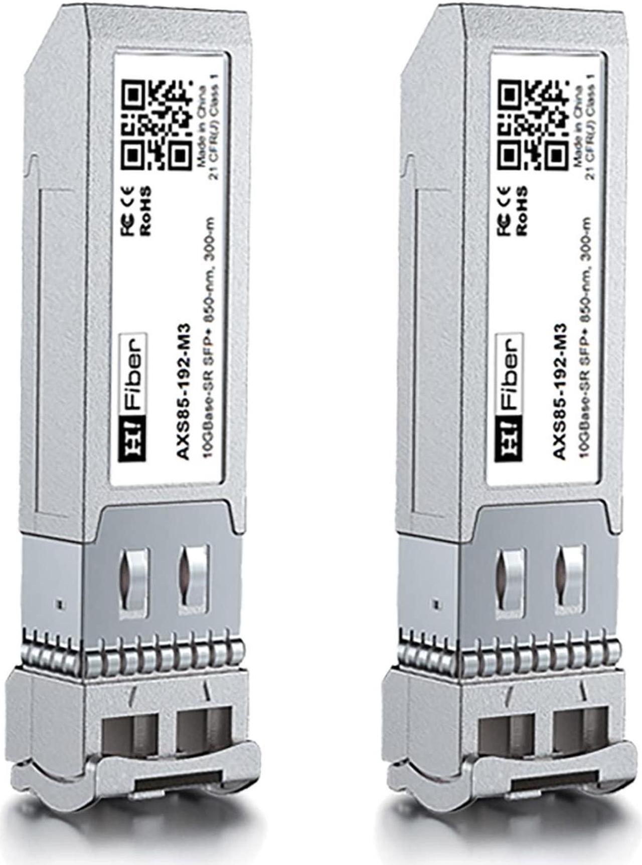Alt view image 5 of 5 - 10Gb SFP+ PCI-E NIC with 2PCS 10G MultiMode SFP+ LC Modules with 3m OM3 LC to LC Fiber Patch Cable, Compare to Intel X520-DA2, Dual SFP+ Ports, PCIe X8, Support Windows Server/Linux/VMware