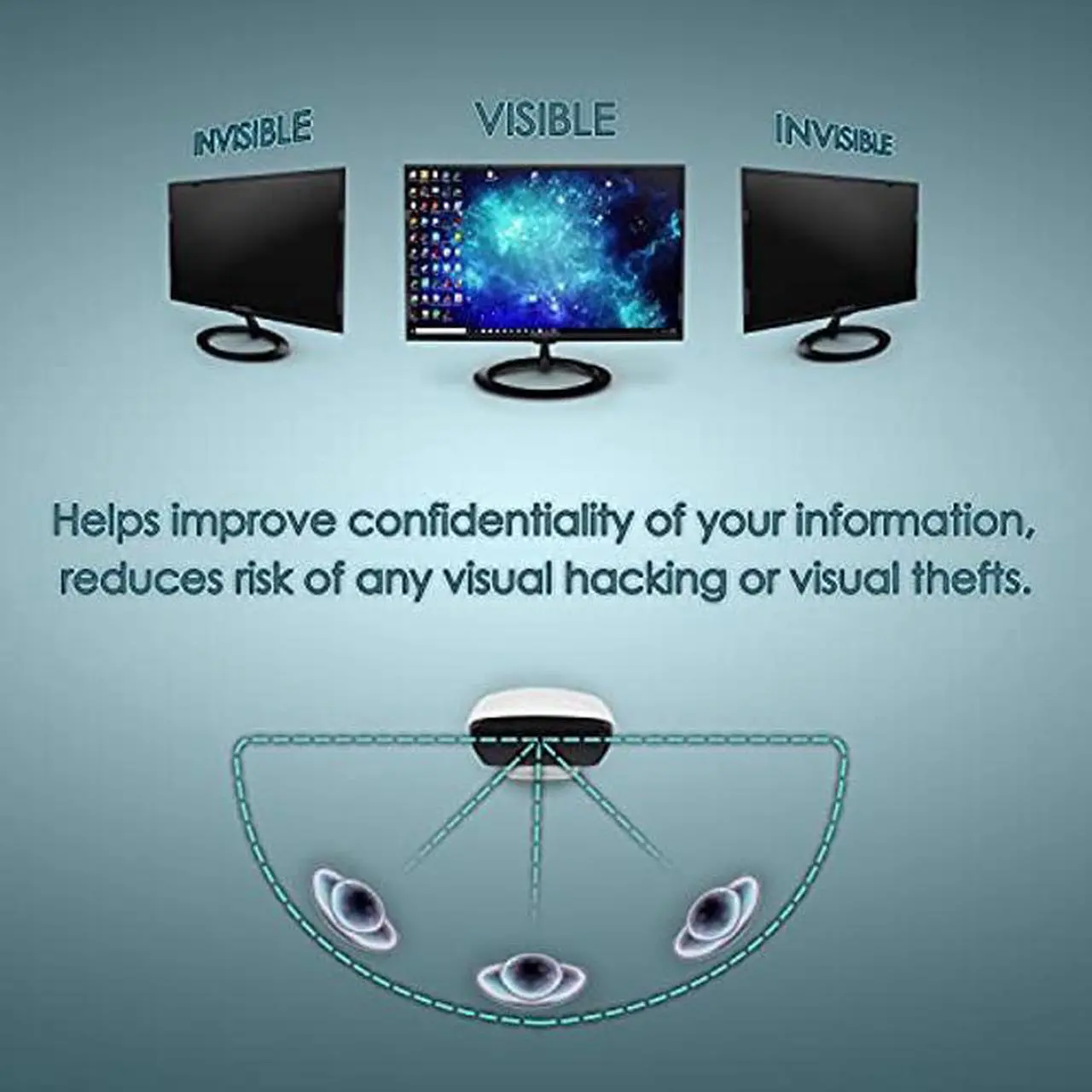 Alt view image 3 of 5 - Privacy Screen Filter for 35 Inches Desktop Computer Widescreen Monitor, Aspect Ratio 21:9