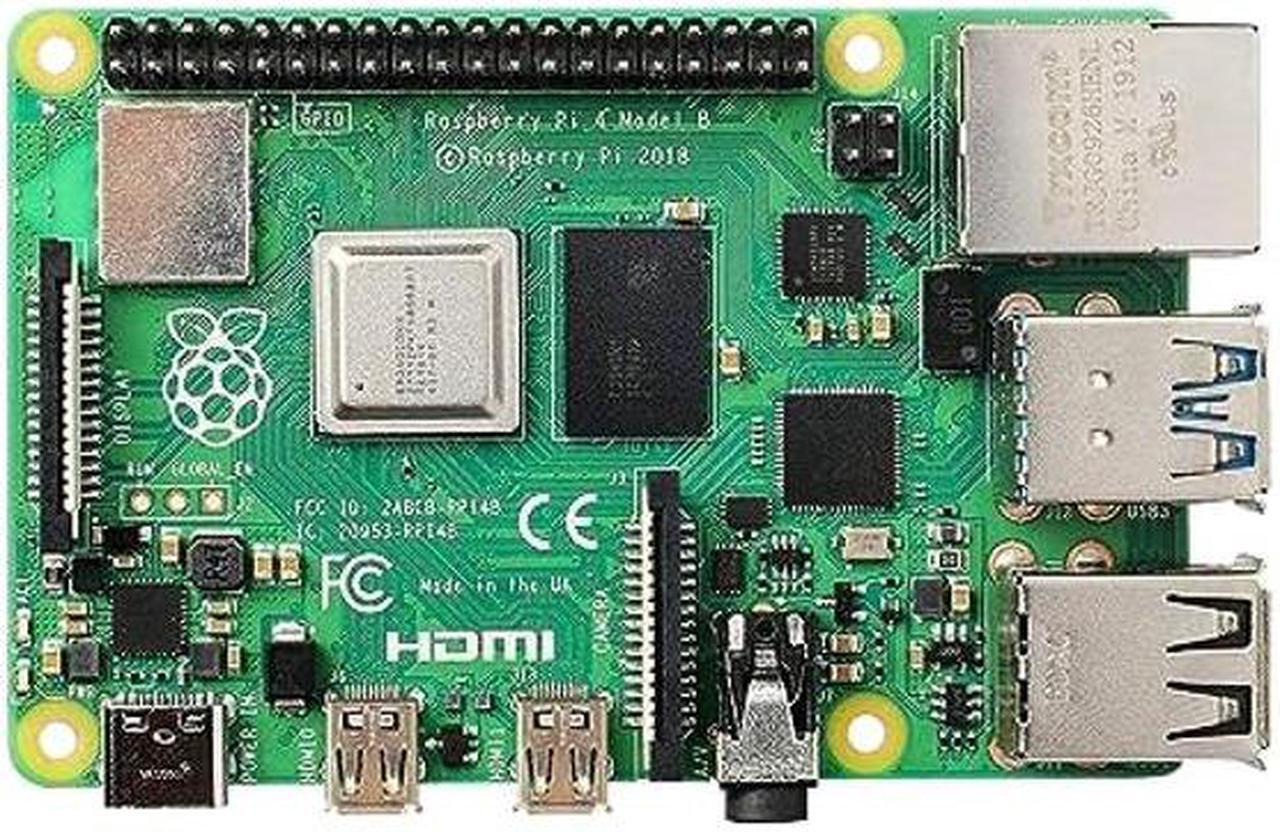 Alt view image 2 of 5 - MakerSpot, Raspberry Pi 4 Model B Starter Kit with 5v3a UL Listed Charger HDMI Cable Heat Sink, 32GB MicroSD Card & Mini Wireless Keyboard
