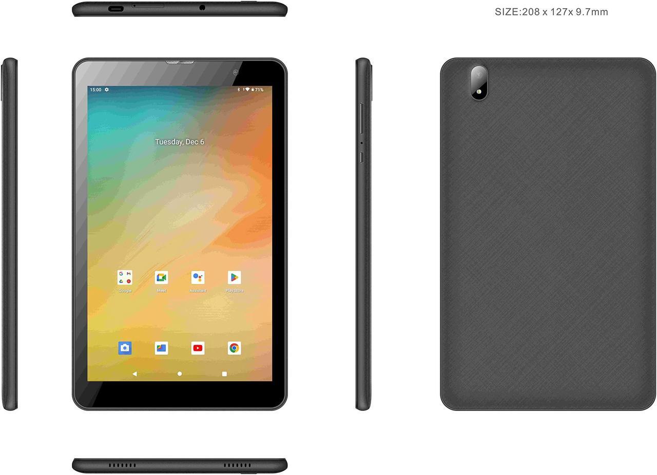 Alt view image 2 of 5 - Azpen 4G LTE Unlocked Android 12 Tablet with 8 inch HD LCD IPS display and Octa Core CPU 3GB RAM 32GB Storage Bluetooth with Dual Cameras.