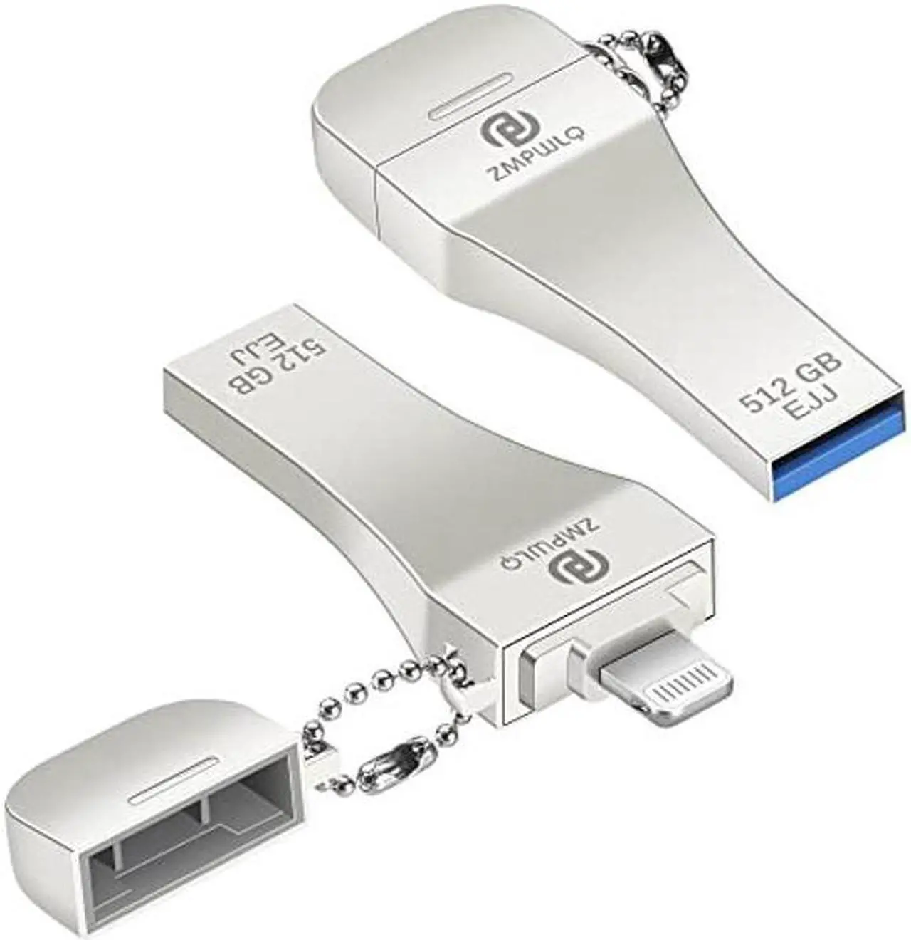 Main image of PL ZMPWLQ Apple MFi Certified 512GB iPhone-Photo-Stick External-iPhone-Storage Thumb-Drive-iPad Backup USB-Flash-Drive-iPhone-Mobile-Photo-Storage USB Memory Stick for iPhone/iPad/Laptop/PC 1PC