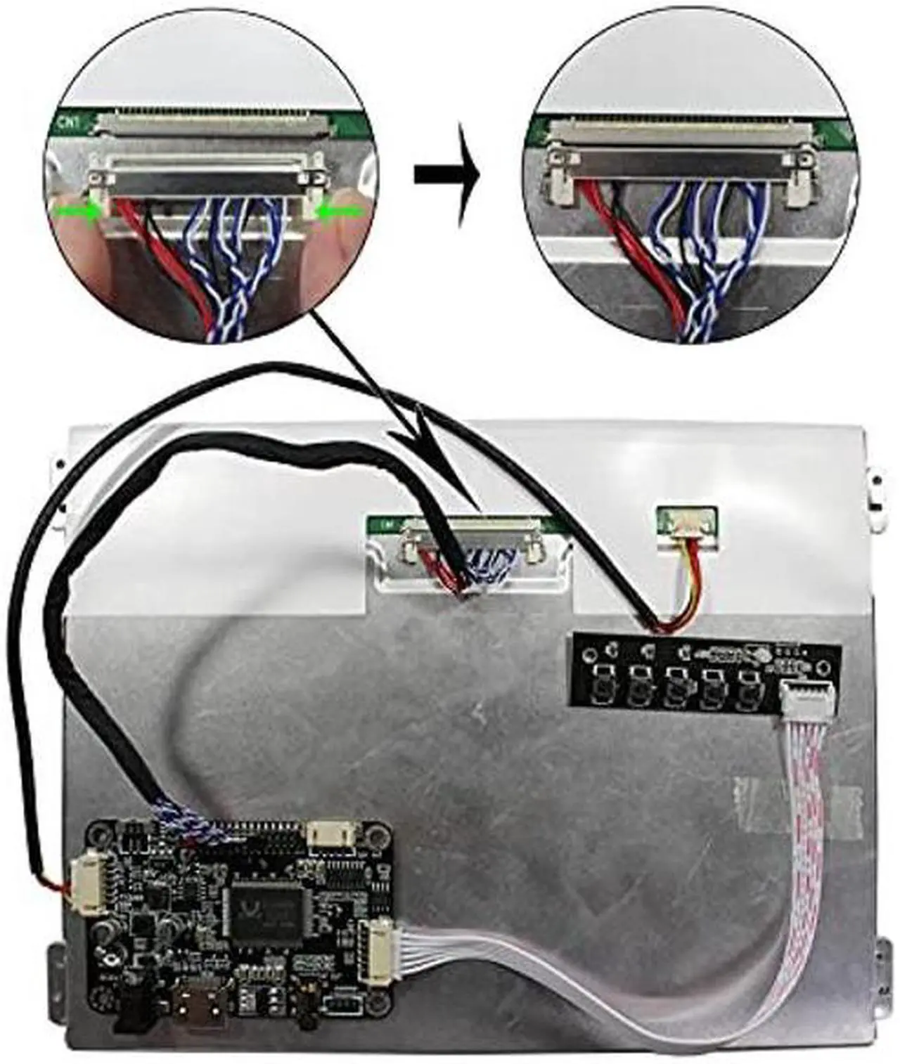 Alt view image 5 of 5 - VSDISPLAY 10.4" 10.4 Inch 1024x768 600nit IPS LCD Screen VS104T-004A with HD-MI Audio LCD Controller Board