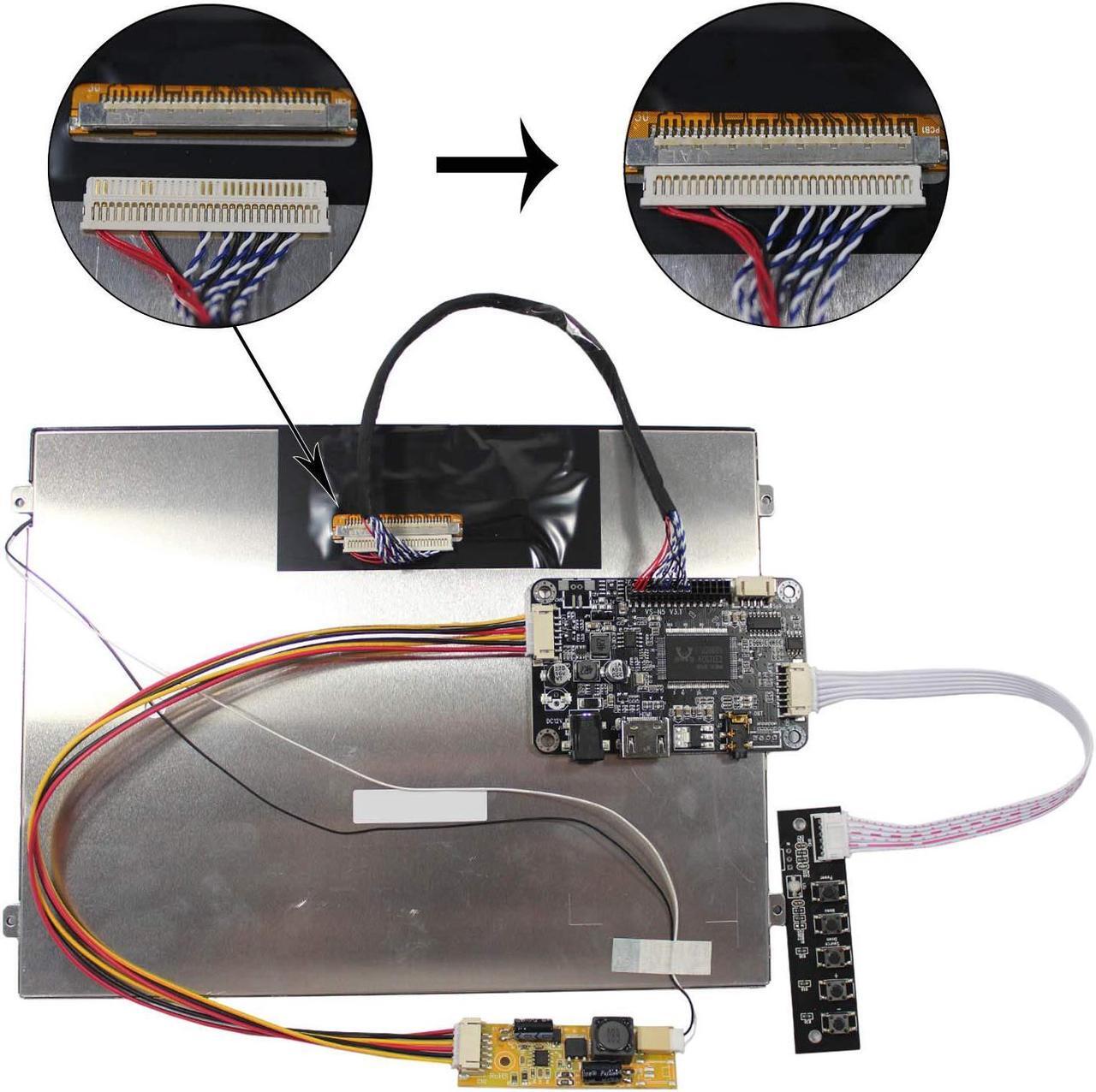 Alt view image 5 of 5 - VSDISPLAY 10.4" 10.4 Inch 1024X768 HD 500nit IPS LCD Display VS104T-003A with HD-MI Audio LCD Controller Board