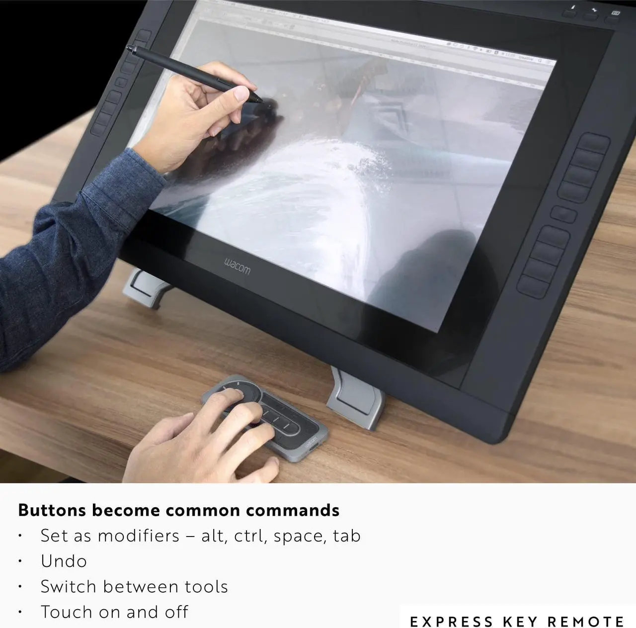 Alt view image 5 of 5 - Wacom Express Key Remote for Cintiq & Intuos Pro (ACK411050)