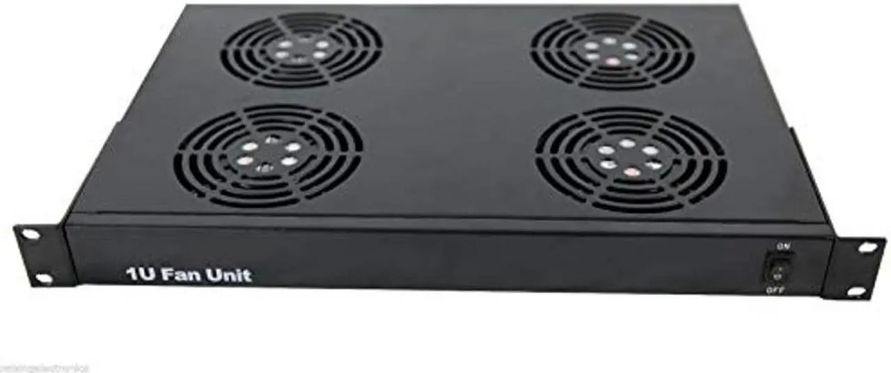 Alt view image 4 of 5 - RAISING ELECTRONICS 1U Rack Mount Fan Unit with 4 Fans for Sever Network Data Rack