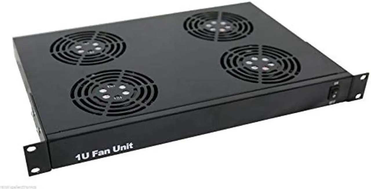 Alt view image 5 of 5 - RAISING ELECTRONICS 1U Rack Mount Fan Unit with 4 Fans for Sever Network Data Rack