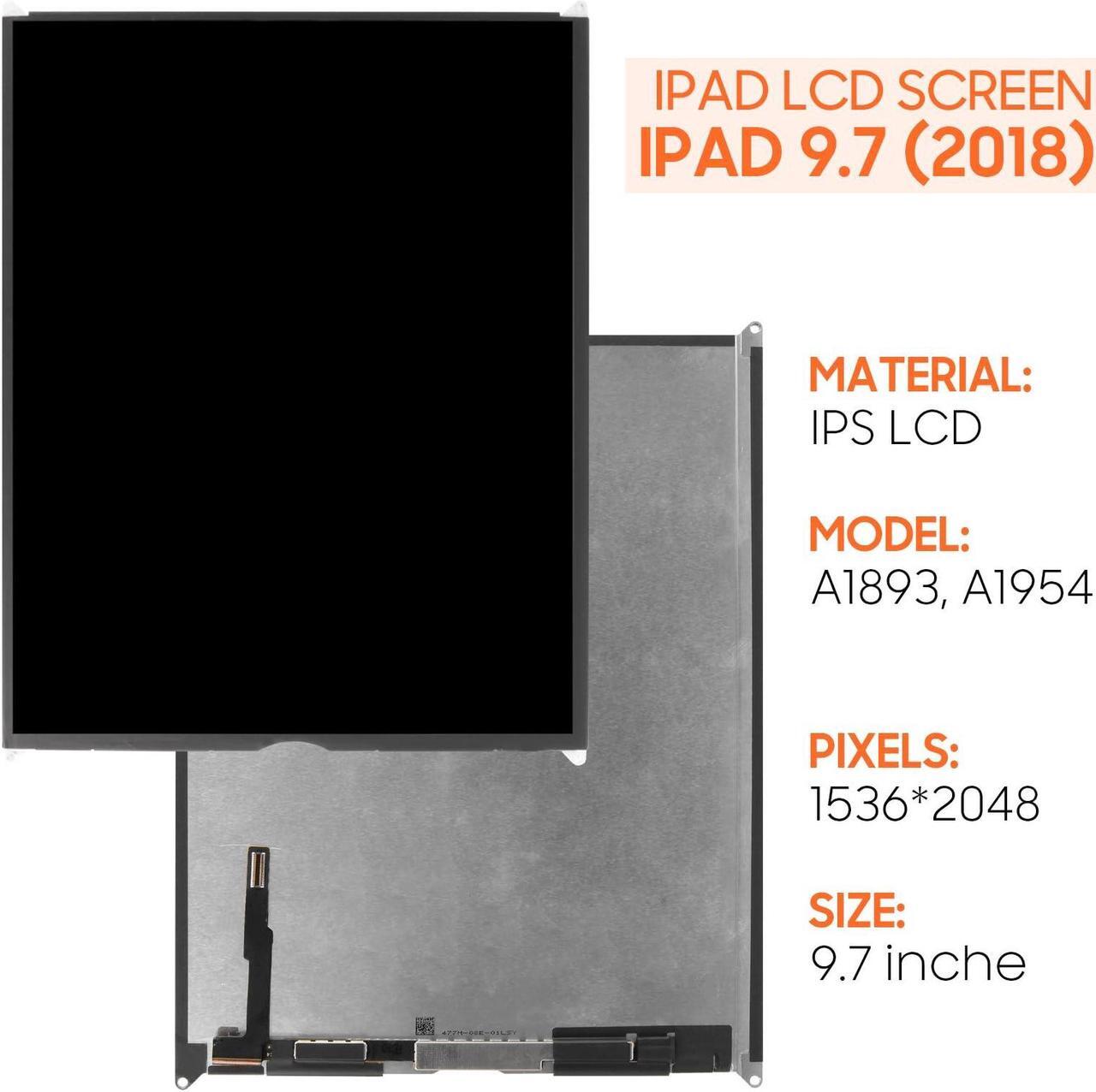 Alt view image 2 of 5 - For iPad 6(6th Gen) 2018 LCD Screen replacement 9.7 inch A1893 A1954 LCD Display with Screen Protector and Repair Kit(Only LCD,Not Include Touch Digitizer)