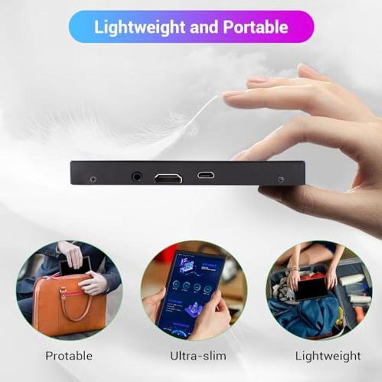 Alt view image 5 of 5 - VIEWMEI Touch Screen Portable Monitor, 8 Inch Mini HDMI Screen Display,1280 * 800 Resolution Laptop Monitor for PC Laptop Compatible with Raspberry Pi Game Consoles