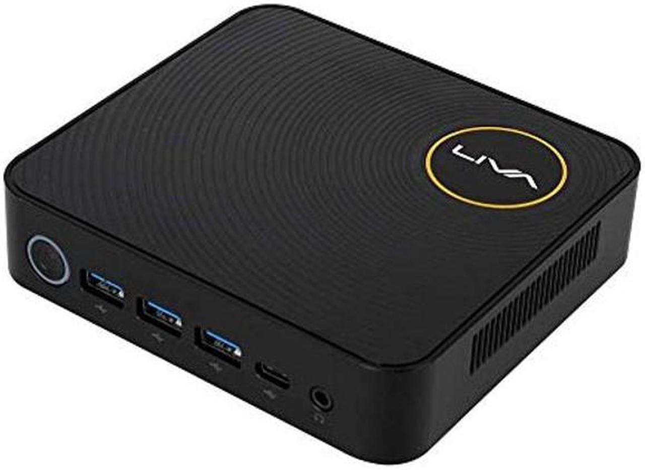 Main image of ECS Elitegroup Liva Z Mini PC Computer Intel Celeron N3350 Dual-core, 4GB DDR3L/64GB eMMC, Type C Port, 4K@60Hz HDMI+mDP, WiFi, Ethernet, Dual Monitor Support (Liva Z N3350), Black