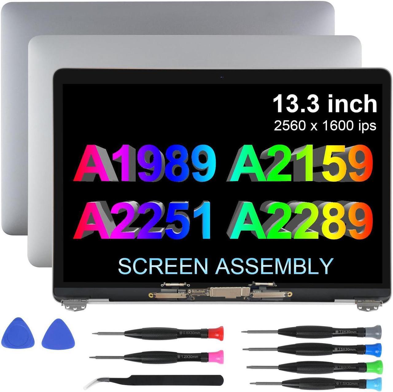 Main image of Replacement Screen 13.3" for MacBook Pro 13-inch 2018-2019-2020Year Retina Model:A1989 A2159 A2289 A2251( Model:EMC 3358 3214 3301 3348 3456) Full LCD Screen Display Assembly(Silver)