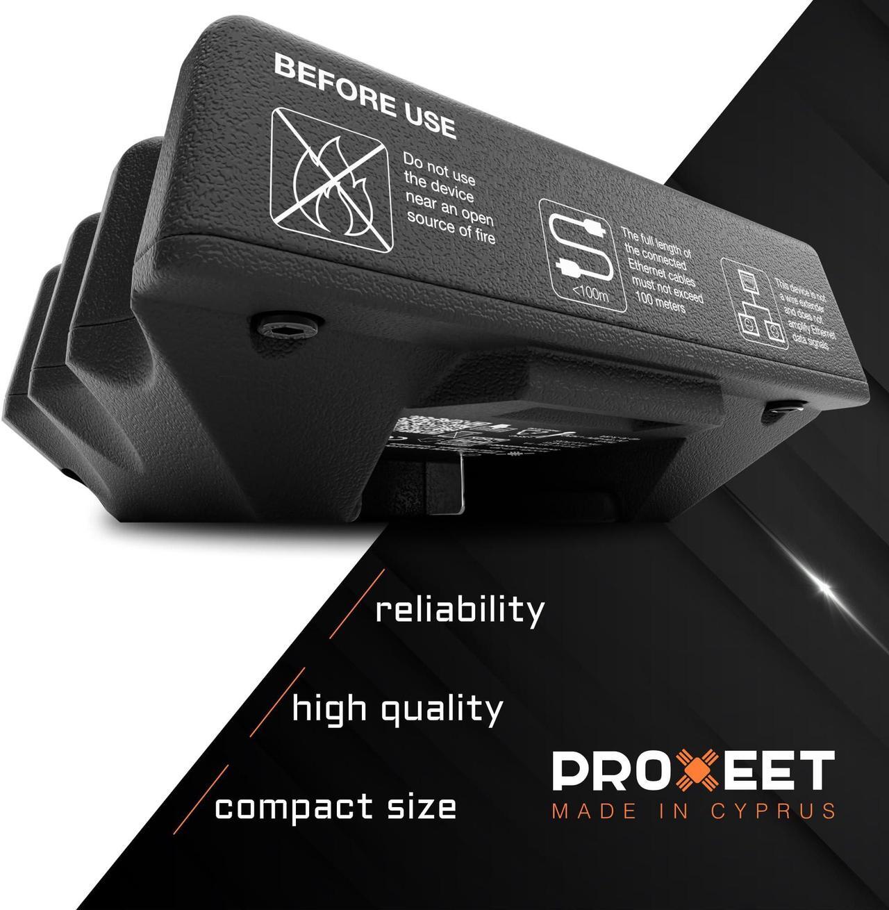 Alt view image 4 of 5 - Portable COMBO (Passive 24v/50v & Active af/at) PoE Injector Compatible with DeWalt/Milwaukee Battery Feed | Battery Powered | 1 Gigabit full duplex passthrough | up to 50 watt Power Supply | Ethernet