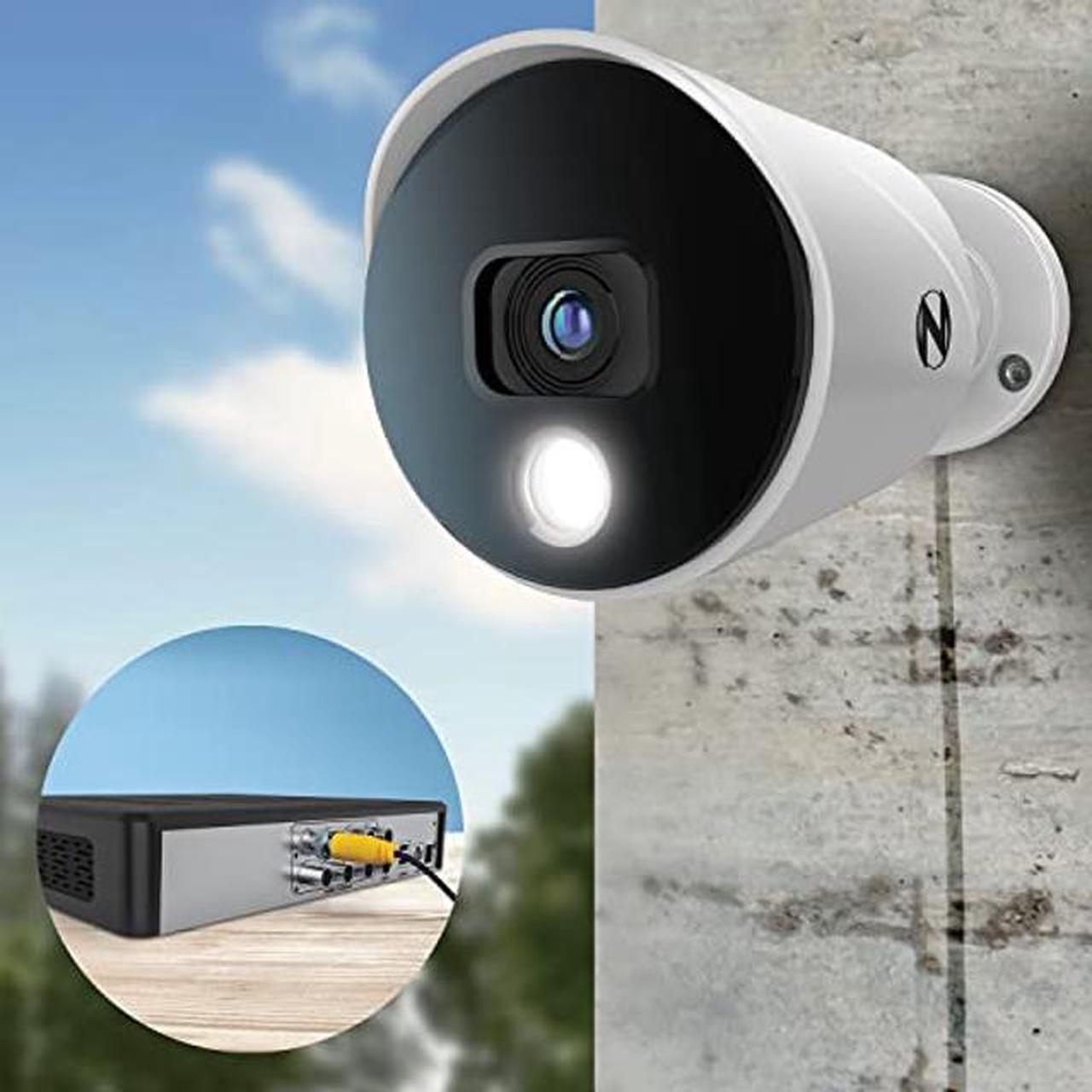 Alt view image 4 of 5 - Night Owl Sp 4 Channel Bluetooth Video Home Security Camera System with (4) Wired 4K UHD Indoor/Outdoor Spotlight Cameras and 1TB Hard Drive, White, (BTD8-41-4L)