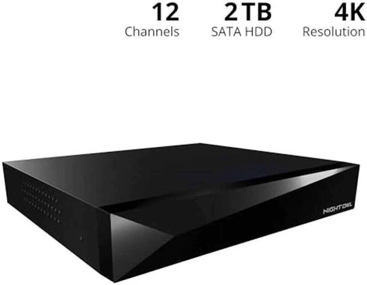 Alt view image 2 of 5 - Night Owl 2-Way Audio 12 Channel 4K DVR with 2TB Hard Drive - Add up to 12 Total Devices