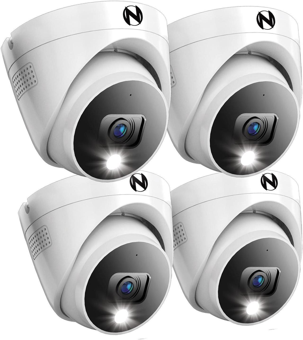 Main image of Night Owl Add On Wired 2K HD Indoor/Outdoor Deterrence Dome Cameras with 2-Way Audio (4 Pack)