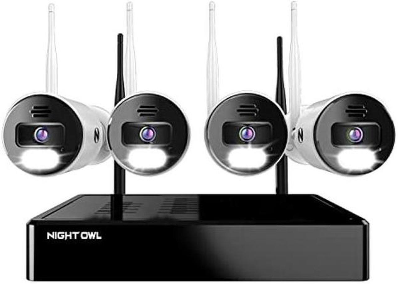 Main image of Night Owl Sp, Llc Night Owl 10 Channel Bluetooth Video Home Security Camera System with (4) Wi-Fi IP 4K HD Indoor/Outdoor Spotlight Cameras 2-Way Audio and 1TB Hard Drive, BTWN8-4L1