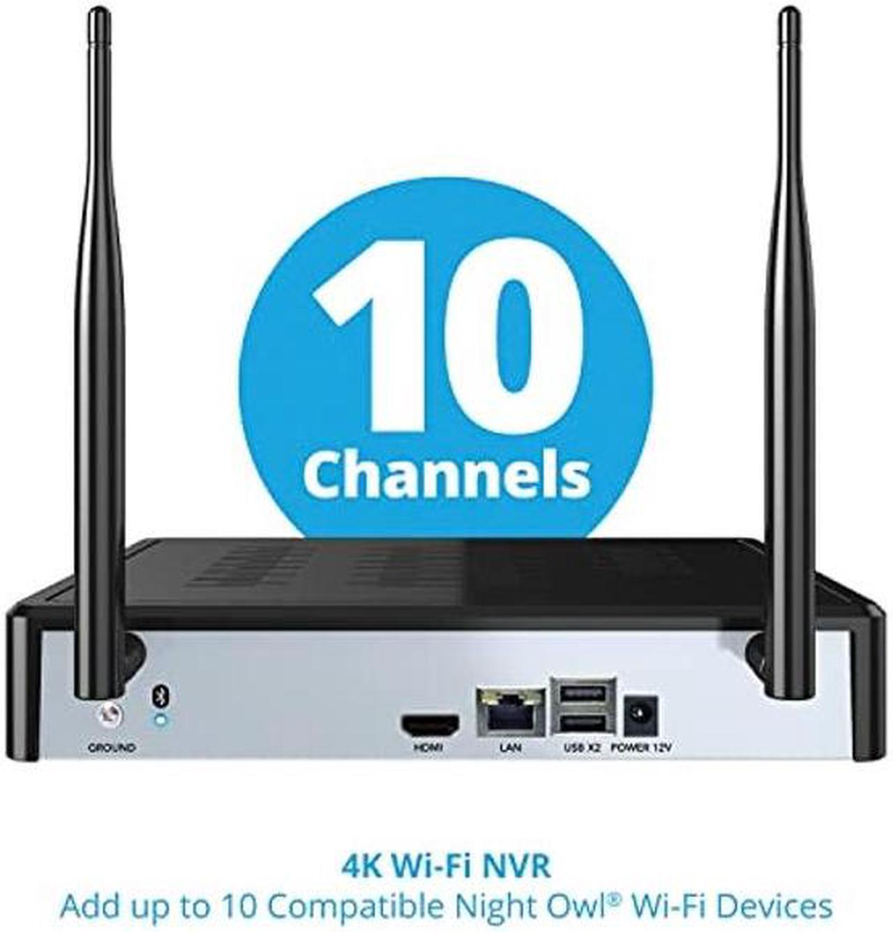 Alt view image 5 of 5 - Night Owl Sp, Llc Night Owl 10 Channel Bluetooth Video Home Security Camera System with (4) Wi-Fi IP 4K HD Indoor/Outdoor Spotlight Cameras 2-Way Audio and 1TB Hard Drive, BTWN8-4L1