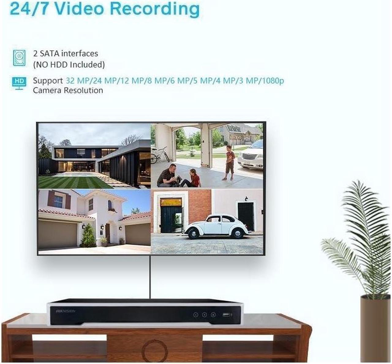 Alt view image 5 of 5 - HIKV DS-7608NI-M2/8P M Series 8 Channel 8 PoE 8K NVR, Up to 32MP Resolution Input, Embedded Plug & Play, Smart VCA & POS Functions, Audio&Alarm in/Out, H.265+, 2 SATA, Original English Version(NO HDD)