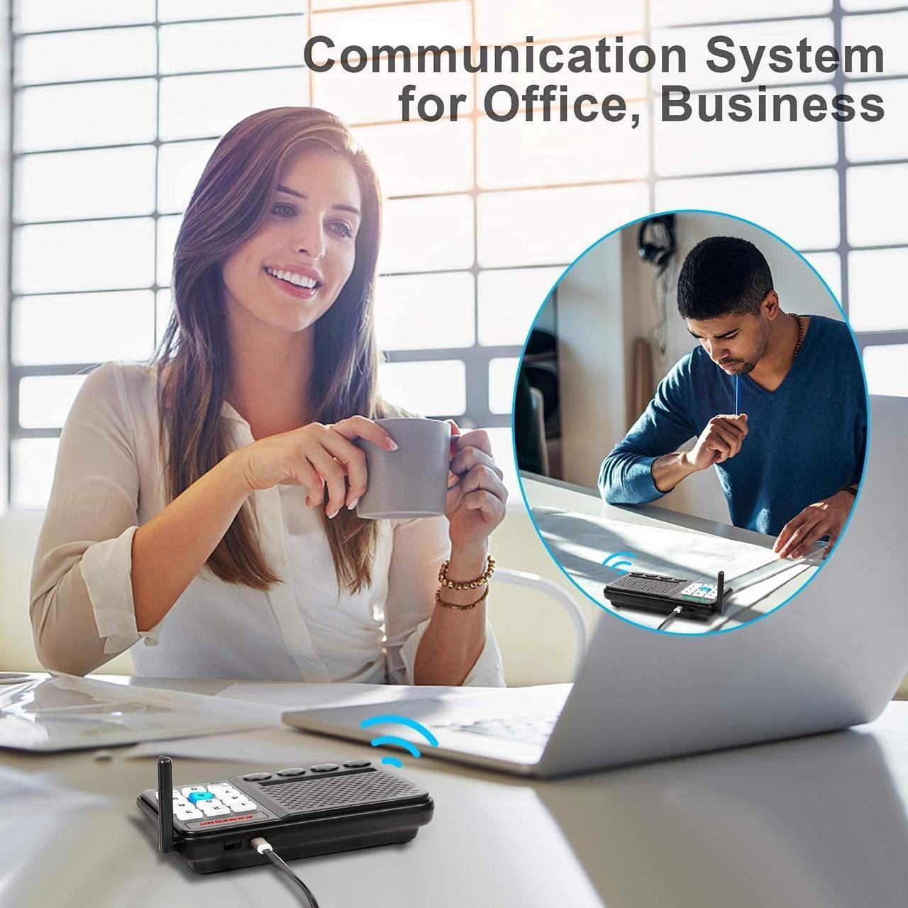 Alt view image 5 of 5 - 8 Pack Intercom System for Home Business House Office