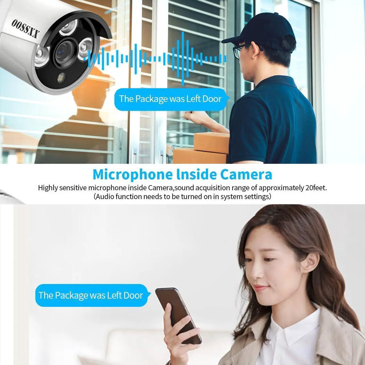 Alt view image 3 of 5 - (Dual Antennas for WiFi Enhanced & 60 Days Storage) AI Human Detected 2K 3.0MP Wireless Security Camera System,OOSSXX 10 Channel NVR HD Outdoor Home Surveillance WiFi Cameras Systems