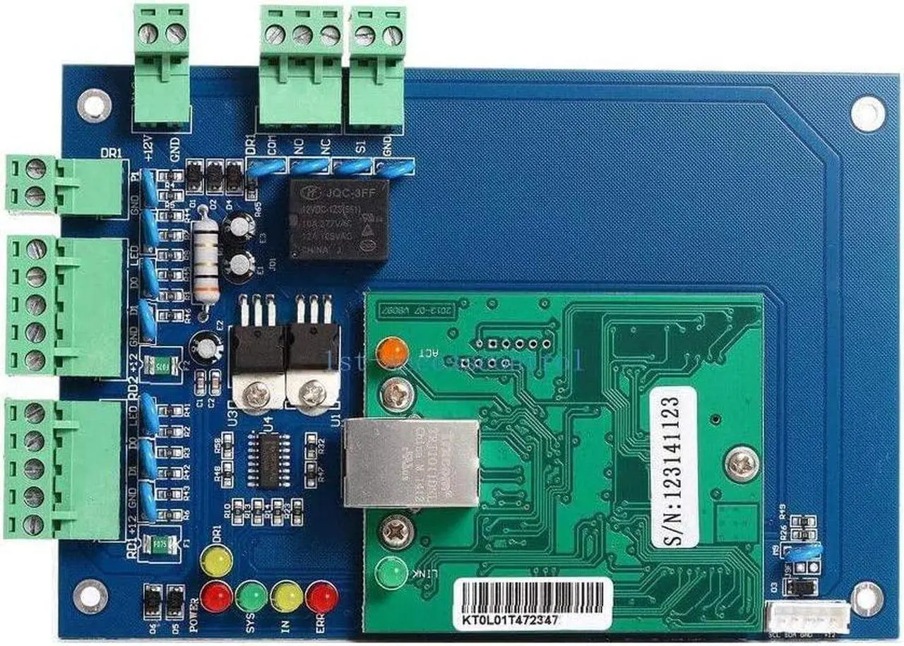Alt view image 2 of 5 - 1 Door Access Control System with 600lbs Magnetic Lock Access Control Panel 110V Power Supply Box RFID Reader No Touch Exit Button Enroll USB Reader RFID Card Key Fob Phone APP Remotely Open Lock