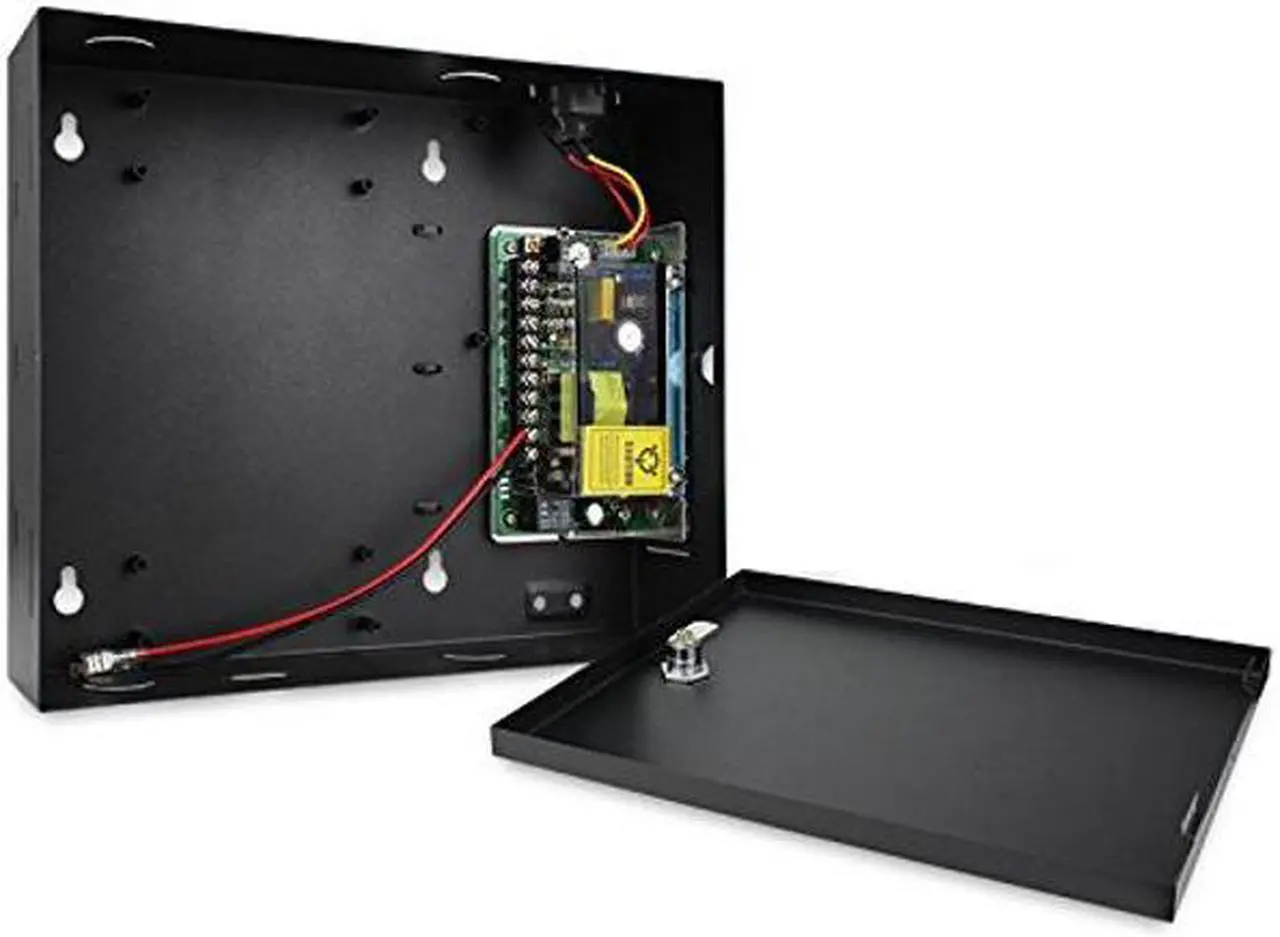 Alt view image 4 of 5 - 4 Doors IP Based Security Access Control Kit with Metal Case 110V Power Box RFID Reader+Infrared Exit Button+Desktop Enroll Reader+RFID Keychains/Cards Phone APP remotely Open Door