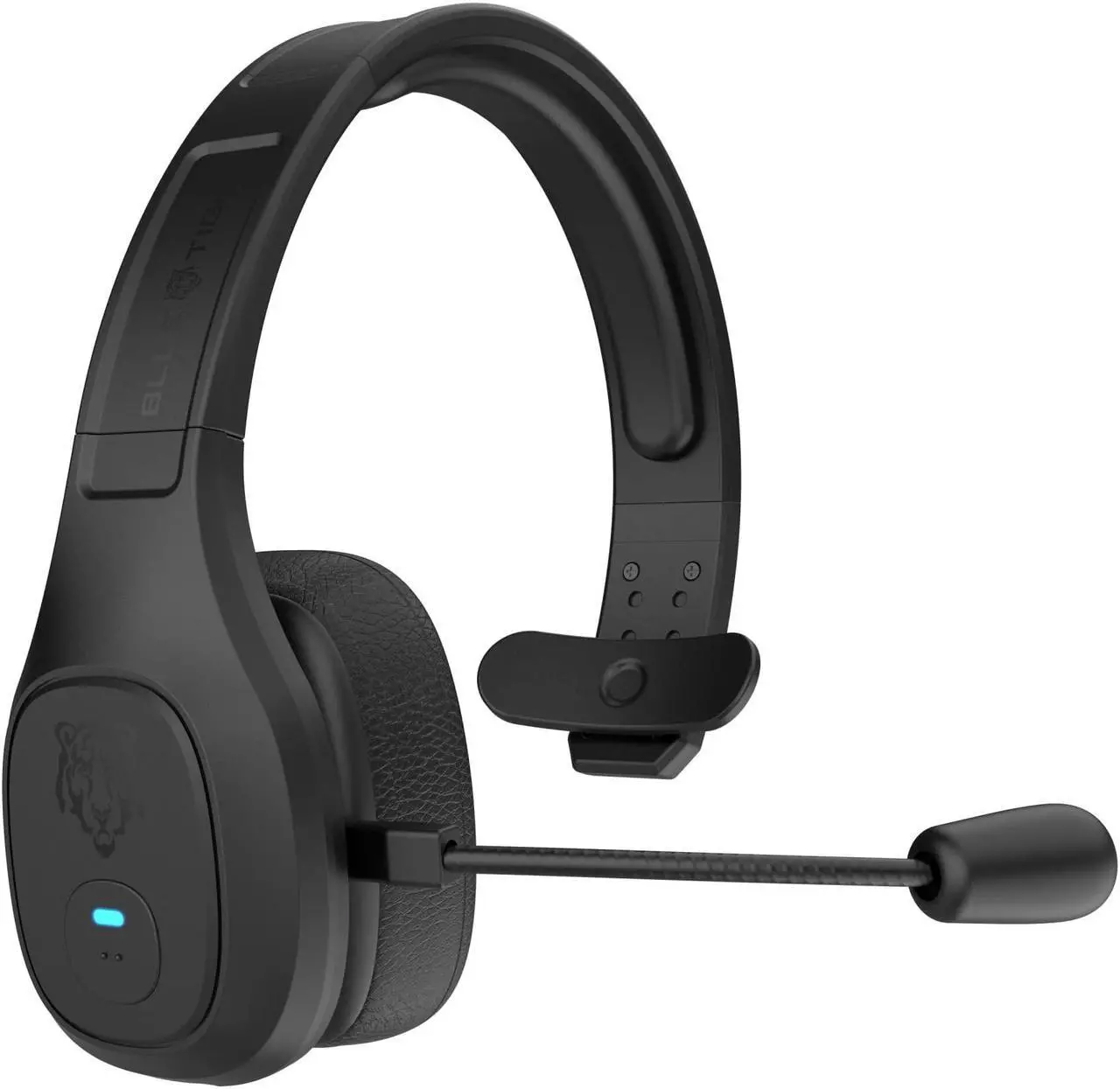 Main image of Blue Tiger Storm in Black - Wireless Bluetooth Professional Trucker Headset with Microphone, Cooling Gel Ear Cushion - Fastest Charge, Noise Cancelling, Clear Sound, Bluetooth 5.0