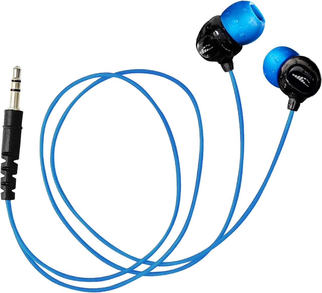 Main image of H2O Audio Surge S+ Waterproof Sport Short Cord Headphones for Swimming and Underwater Activities | in-Ear Sweatproof, Dustproof, Water-Resistant Noise Cancelling Earbuds for iPods and MP3 players