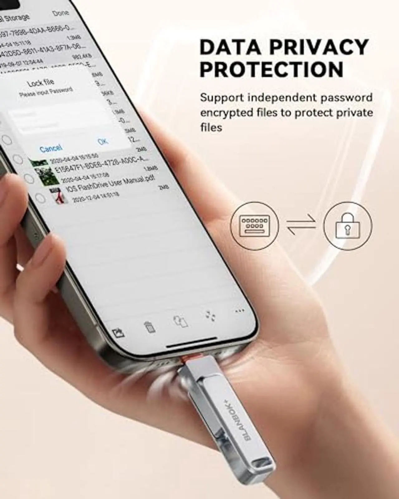 Alt view image 4 of 5 - MFi Certified 128GB Flash drive for iPhone Photo Stick, USB Thumb Drive Memory Stick High Speed USB Drive Photo Storage for iPhone USB Stick Compatible for iPhone/iPad/Android/PC