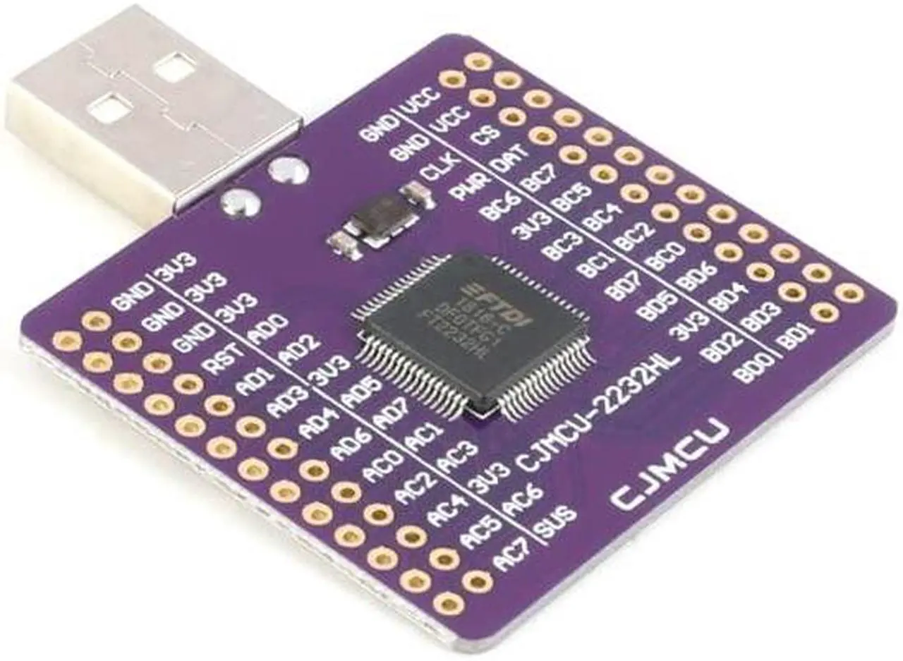 Alt view image 2 of 5 - JESSINIE FT2232HL Dual Channel UART Module USB to Serial Adapter USB to UART USB to FIFO SPI I2C JTAG RS232 RS422 RS485 Module Compatible with UHCI OHCI EHCI Host Controller Dual Channel Module
