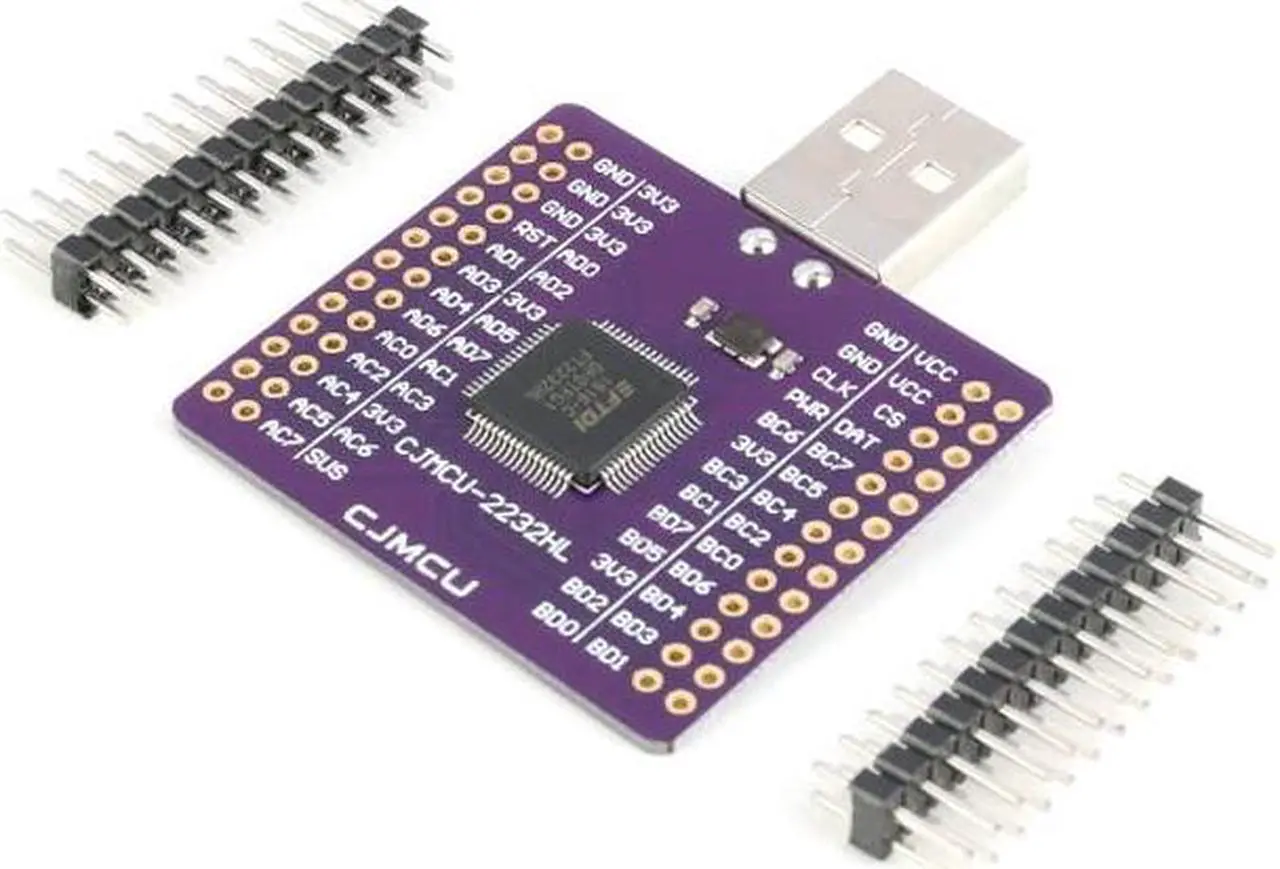 Main image of JESSINIE FT2232HL Dual Channel UART Module USB to Serial Adapter USB to UART USB to FIFO SPI I2C JTAG RS232 RS422 RS485 Module Compatible with UHCI OHCI EHCI Host Controller Dual Channel Module