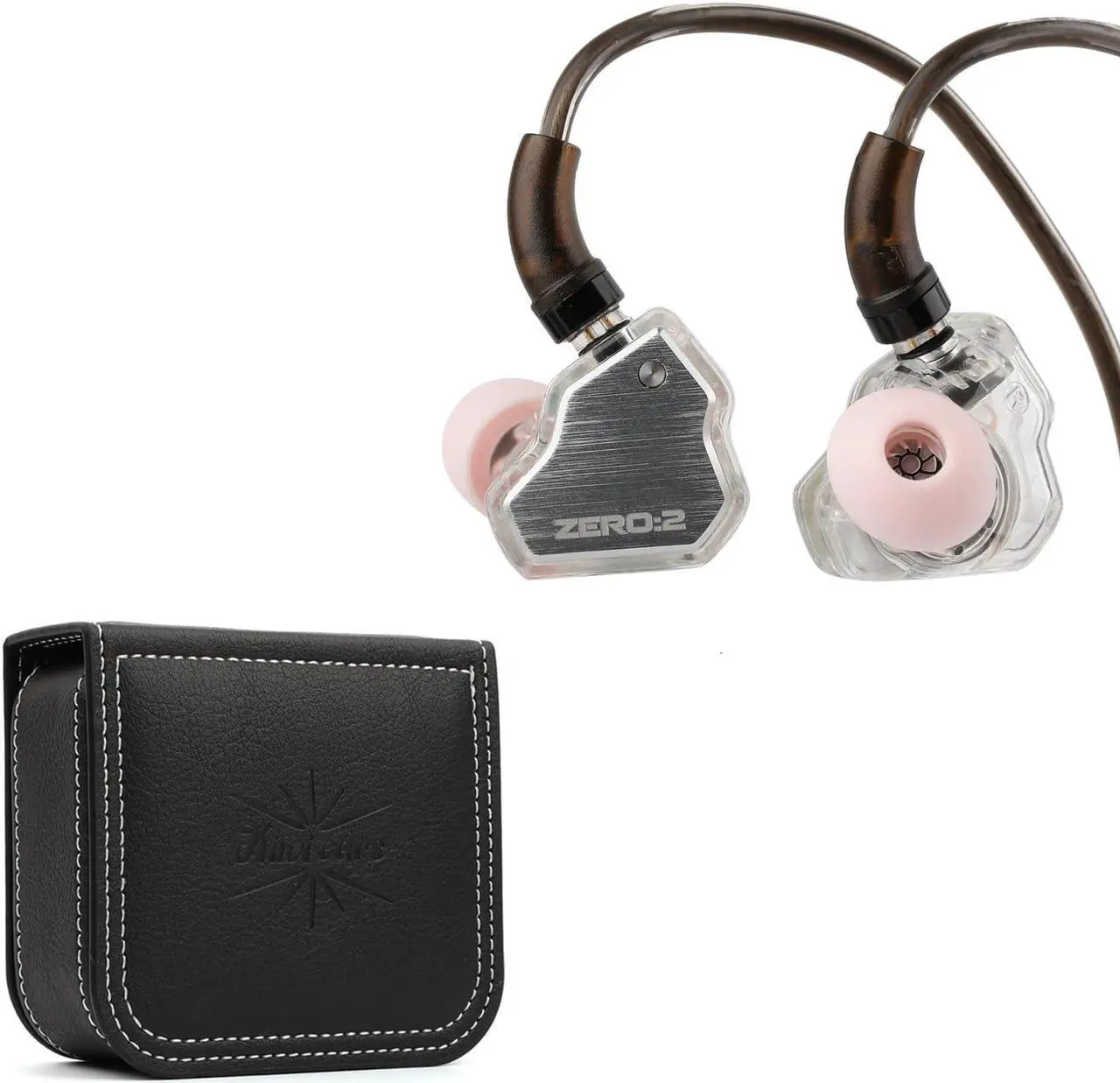 Main image of Linsoul 7Hz x Crinacle Zero:2 in Ear Monitor (Silver) + Kiwi Ears Earbud Case