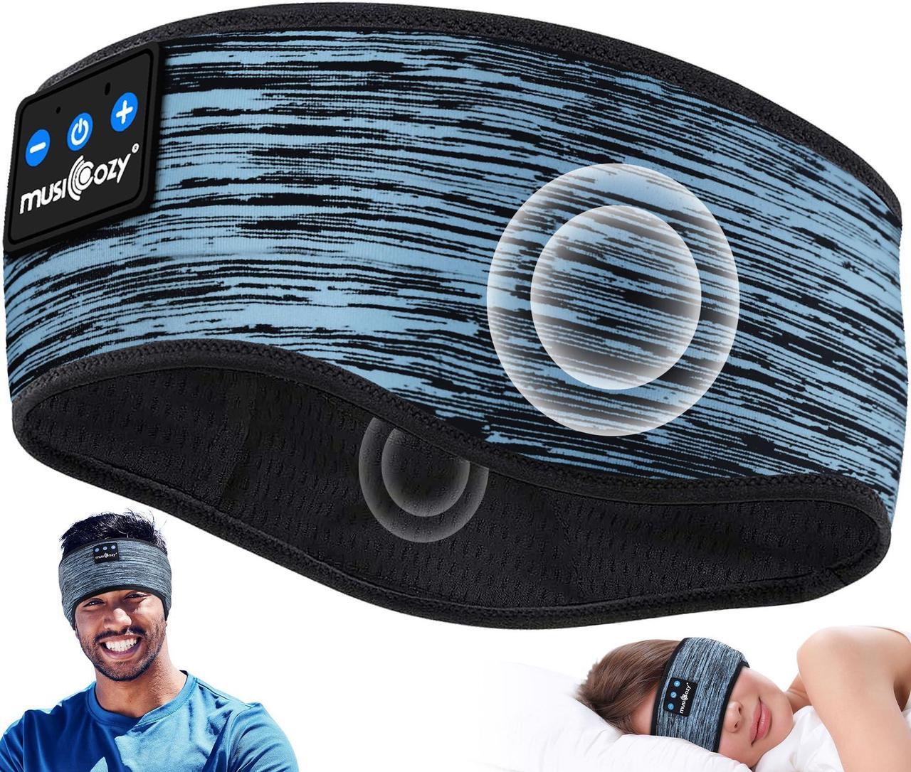 Main image of MUSICOZY Sleep Headphones Bluetooth 5.2 Headband, Wireless Music Sleeping Mask Headphones Earbuds Earphones Sweatproof for Women Mom Sports Workout Running Jogging Yoga Cool Gadgets Unique Gifts