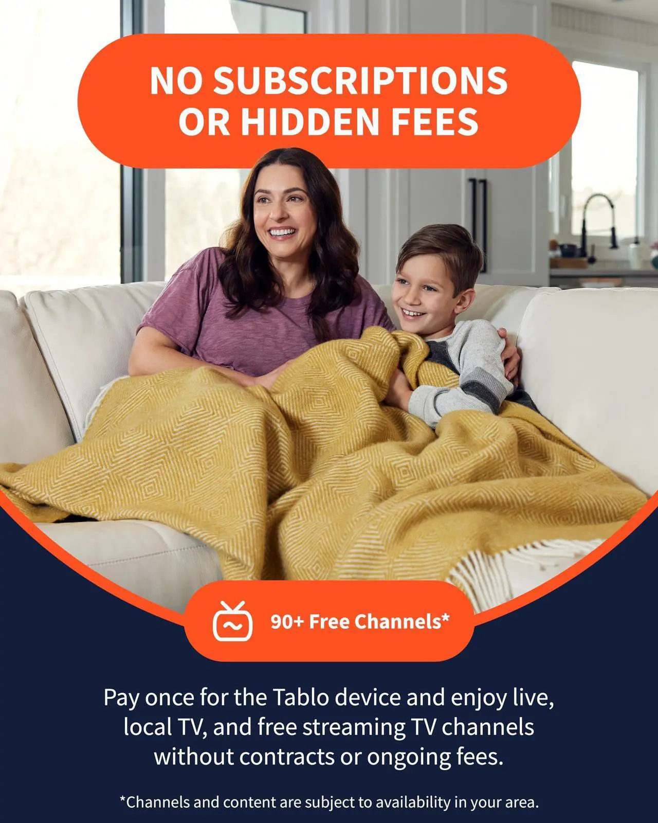 Alt view image 3 of 5 - Tablo 4th Gen 4-Tuner Over-The-Air (OTA) DVR + 35-Mile Indoor TV Antenna - Watch, Pause & Record Live TV, News, Sports & Movies Throughout Your Home Over Wi-Fi - 50+ Hrs Recording - No Subscriptions