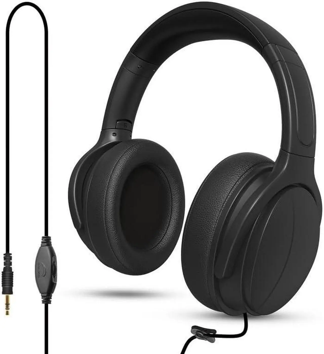 Main image of WMSZMSM Extra Long Cord Wired Headphone for TV and PC for TV Watching for Seniors with Volume Control Wired Headphones with Long Cord Length(19.6FT)