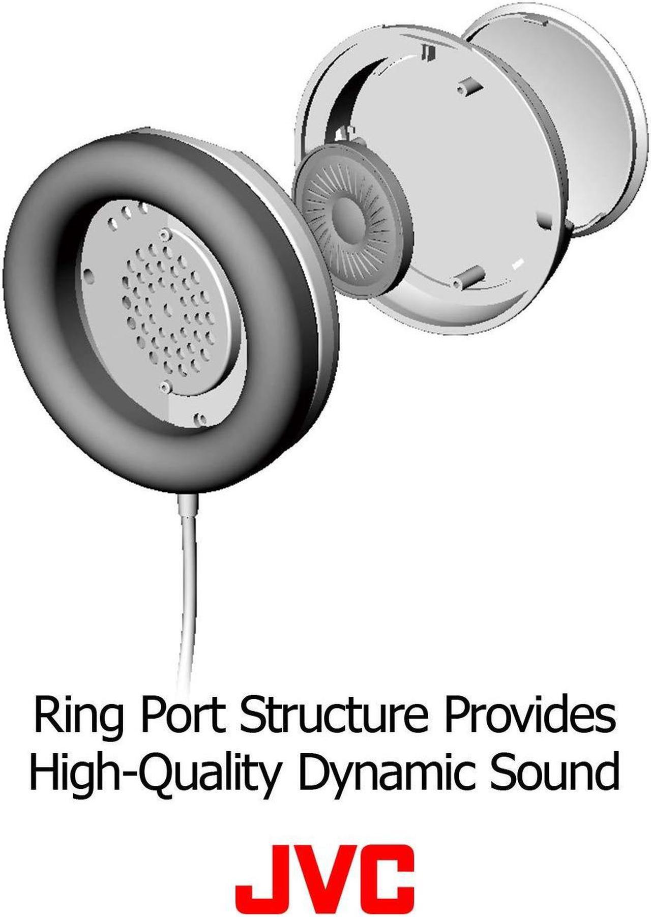 Alt view image 3 of 5 - JVC HARX700 Precision Sound Full Size Headphones - Black