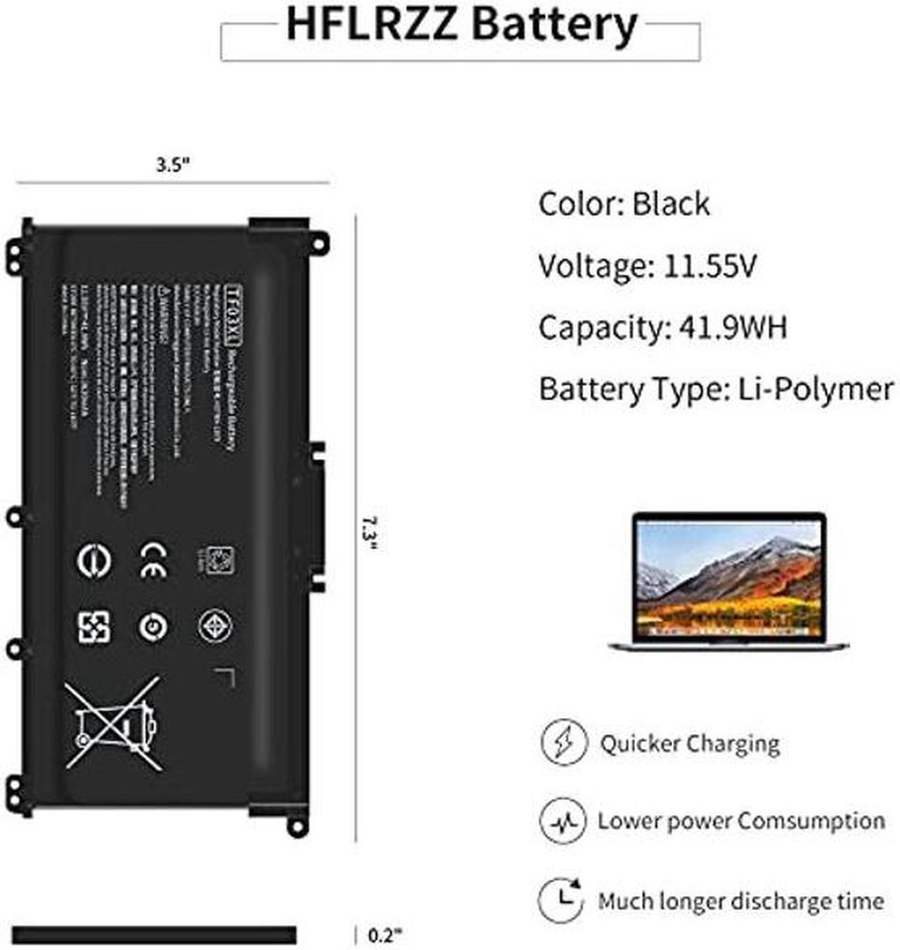Alt view image 4 of 5 - HT03XL 920070-855 Laptop Battery for HP Pavilion 15-CC023CL 15-CC050WM 17-AR050WM 17-AR007CA 15-CC 15-CD 15-cc060wm 15-cd040wm 920046-121 920046-421 920046-541 HSTNN-LB7X HSTNN-IB7Y