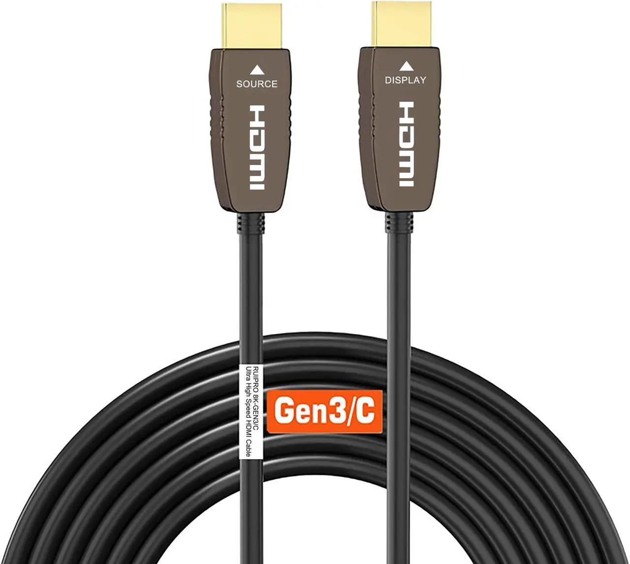 Main image of RUIPRO 8K HDMI Ultra High Speed Latest 2.1b Certified Fiber Optic Cable CL2 Rated 50 Feet 8K60Hz 4K120Hz 48Gbps eARC HDR HDCP2.3 for RTX4080/4090/3080/3090 Xbox PS5 AVR Projector LG/Samsung/Sony