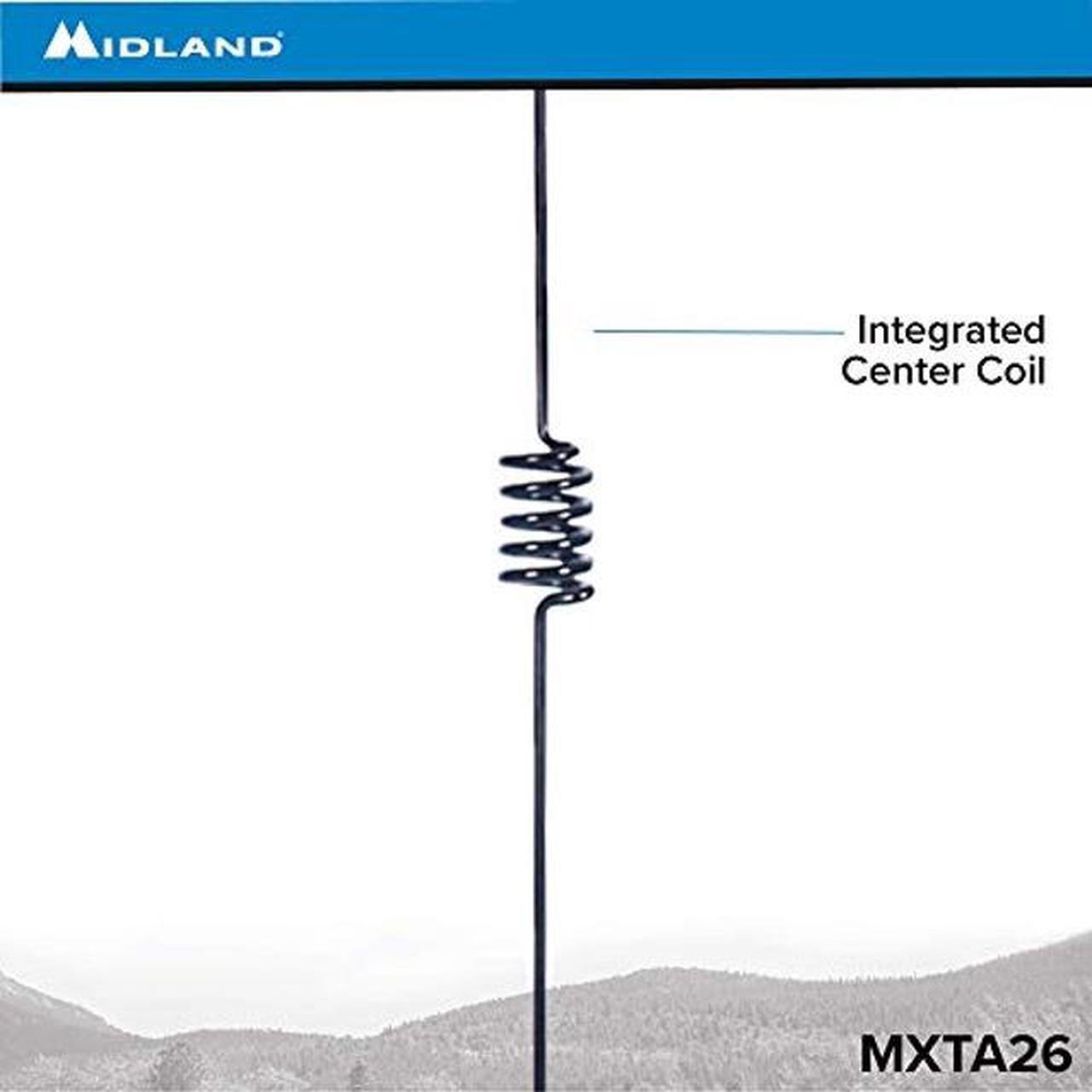 Alt view image 4 of 5 - Midland - MXTA26 MicroMobile(r) 6DB Gain Whip Antenna - Quadruple Signal Output - 32" Antenna