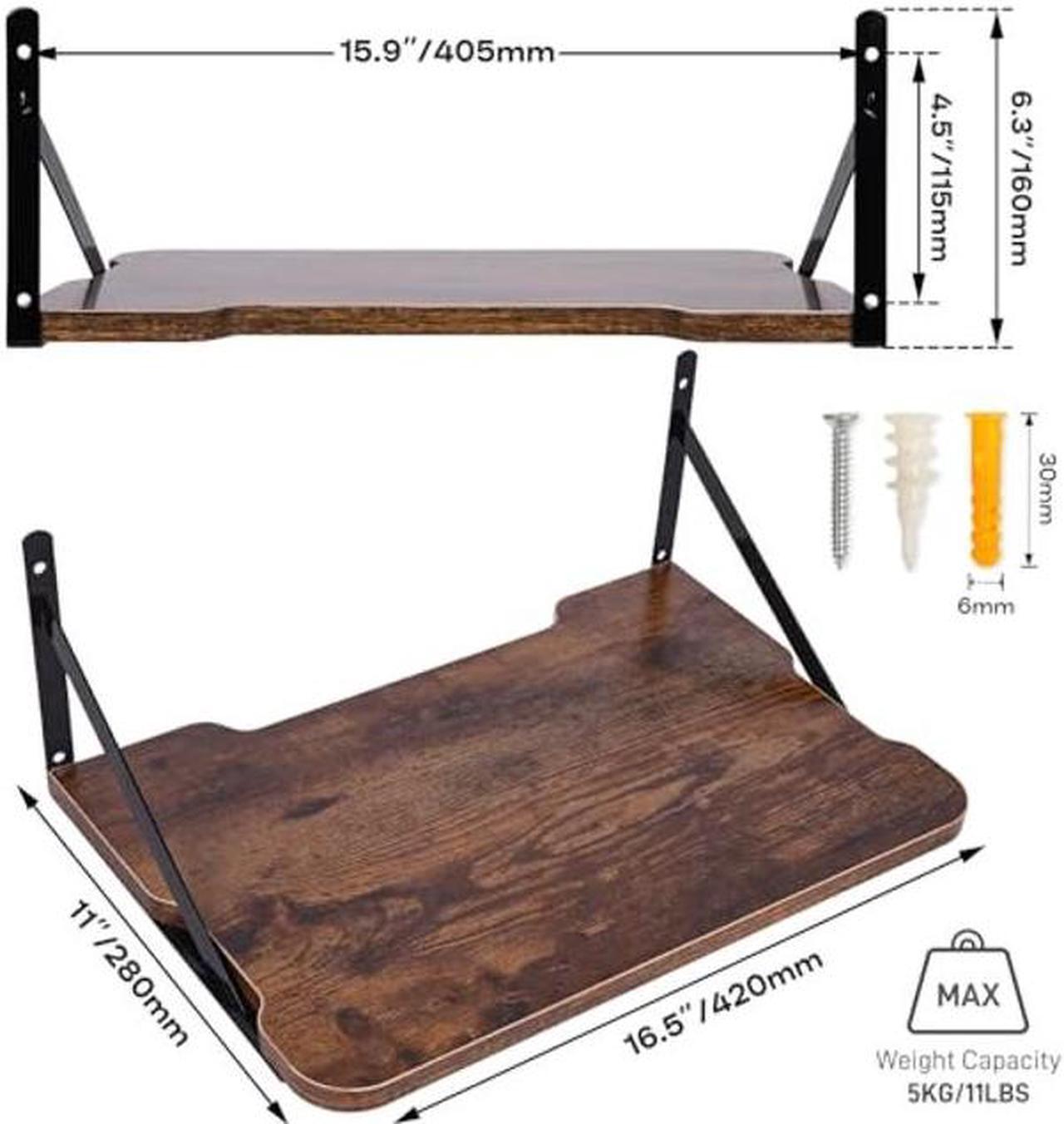 Alt view image 2 of 5 - BEARUT Projector Shelf,Projector Wall Mount Floating Shelf,Projector Mount,Deep Shelves with Large Storage for Living Room,Kitchen,Office,Bathroom,Bedroom Router Shelf for Xbox Series PS5 PS4 MDF2